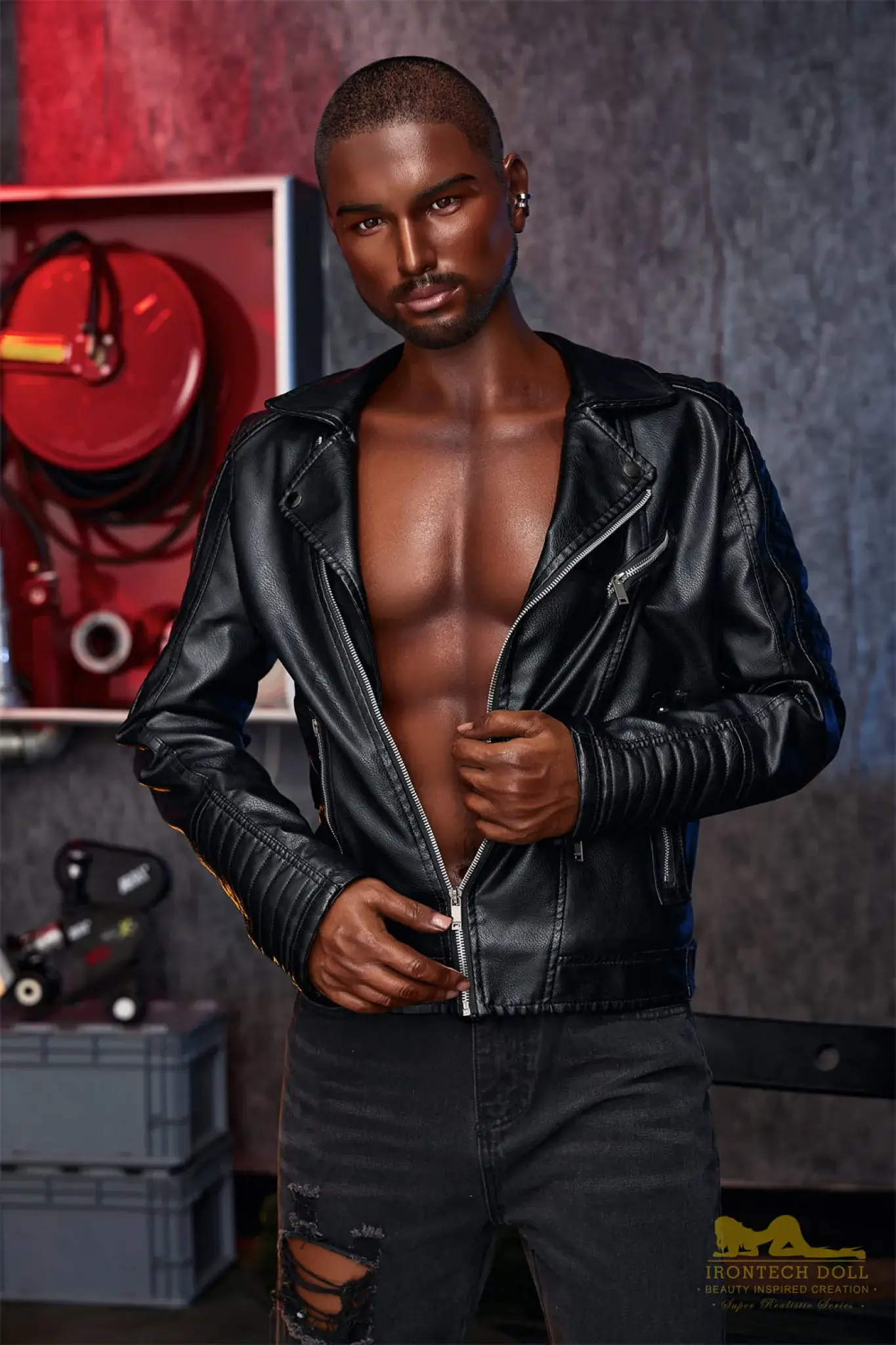 Kevin Ebony Silicone Male Sex Doll - Joy Love Dolls Doll
