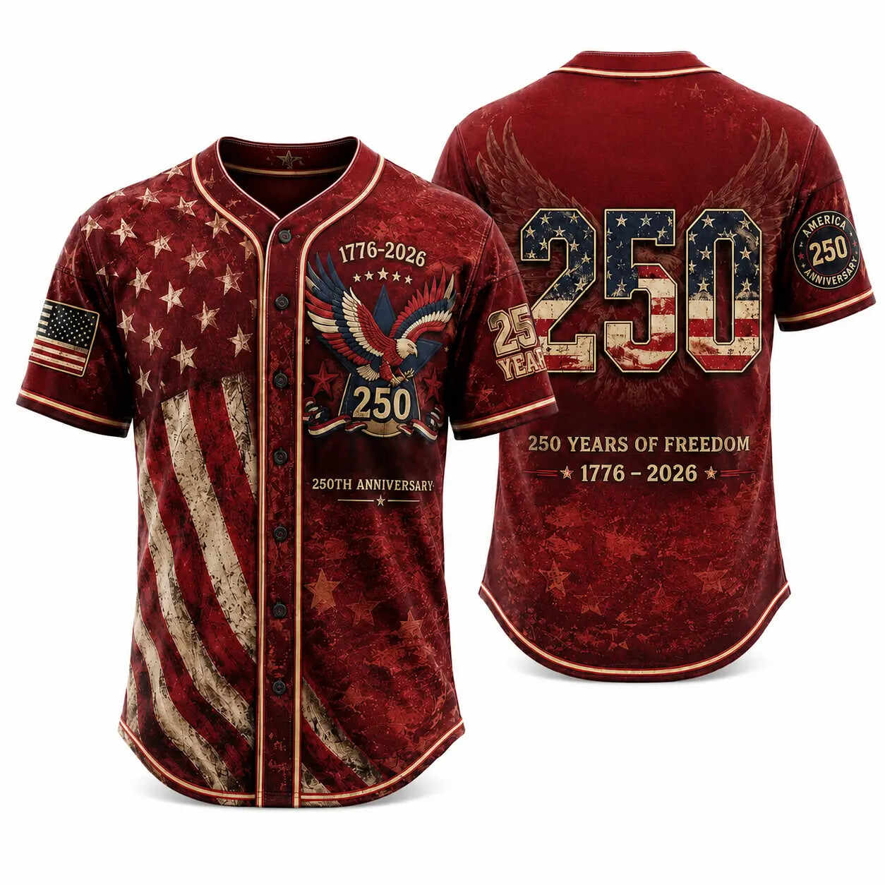 250th Anniversary Baseball Jersey