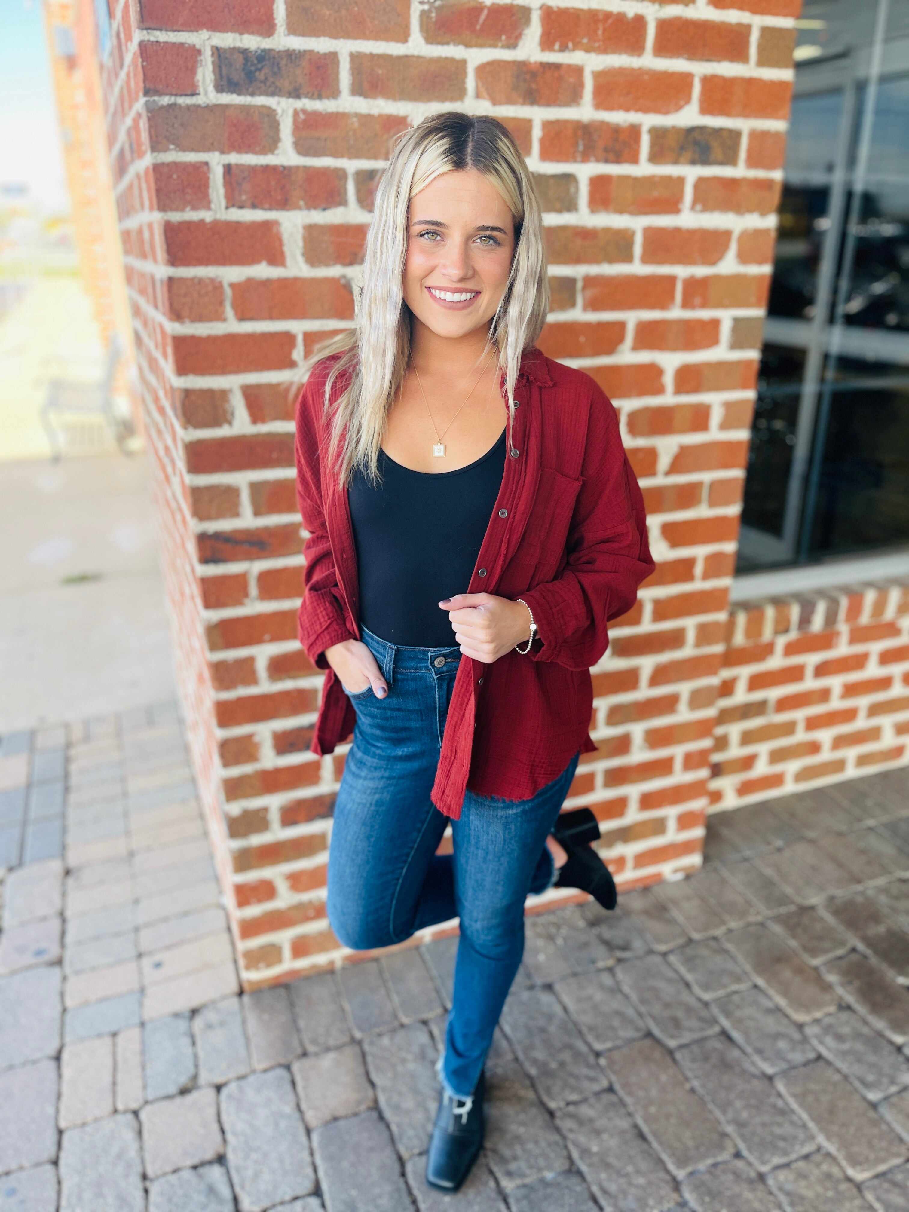 Plus/Reg Always On Your Side Slit Skinny Jeans
