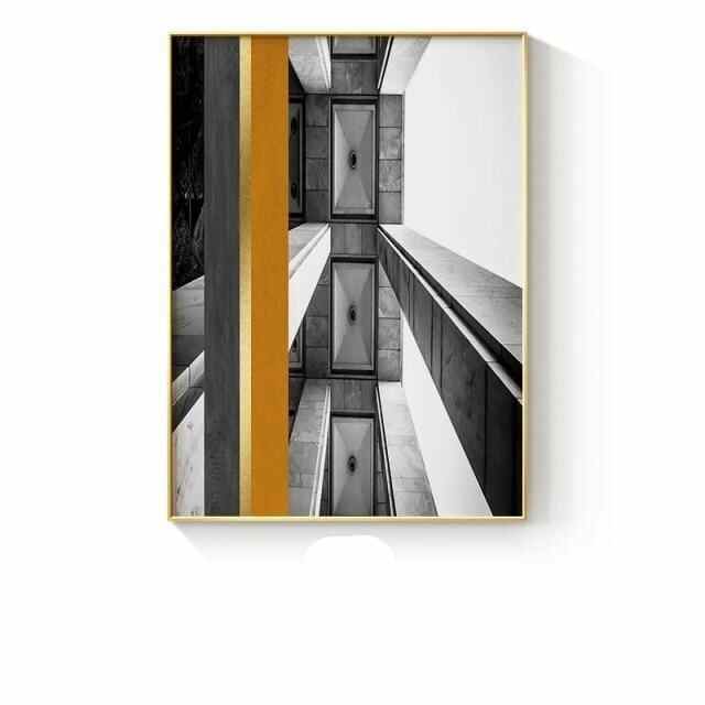 Geometric Space Canvas Art