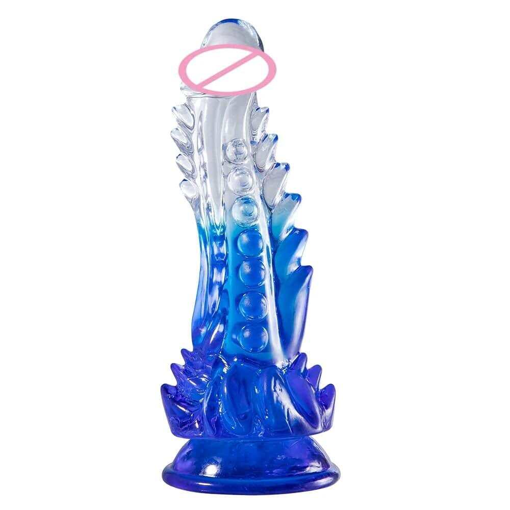 Clear Monster Dildo – Huge Realistic G-Spot Stimulator with Suction Cup