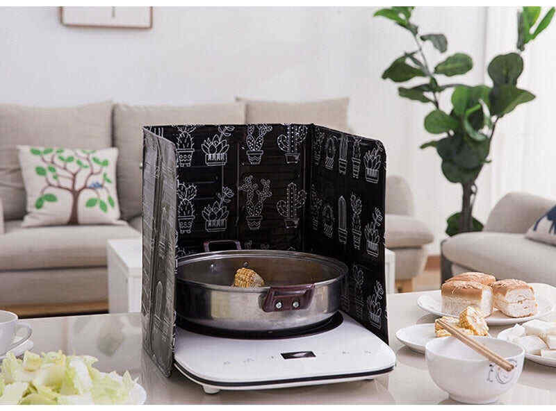 Aluminum Foldable Kitchen Gas Stove Baffle Plate