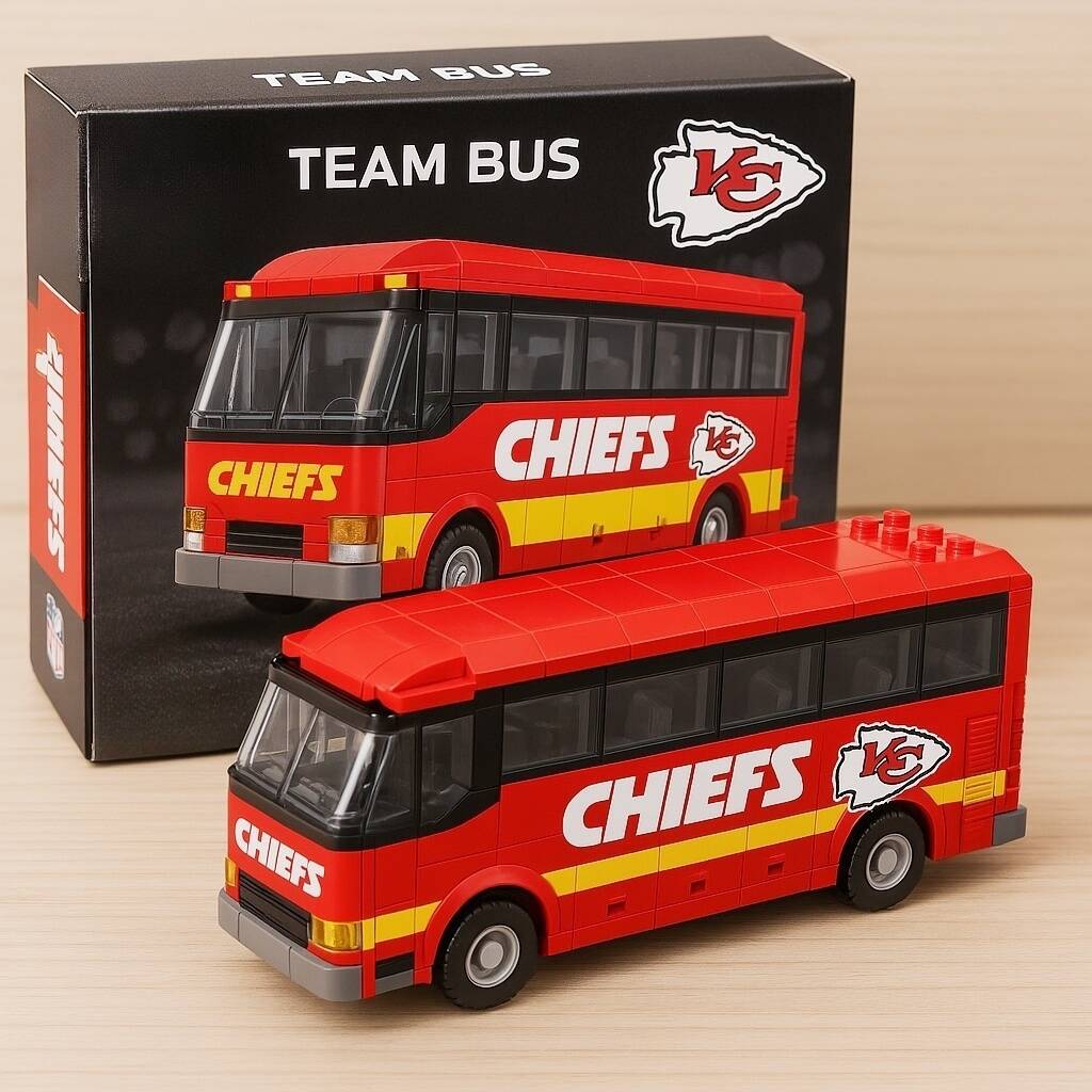 🏈🚍NFL Team Bus Brick Set