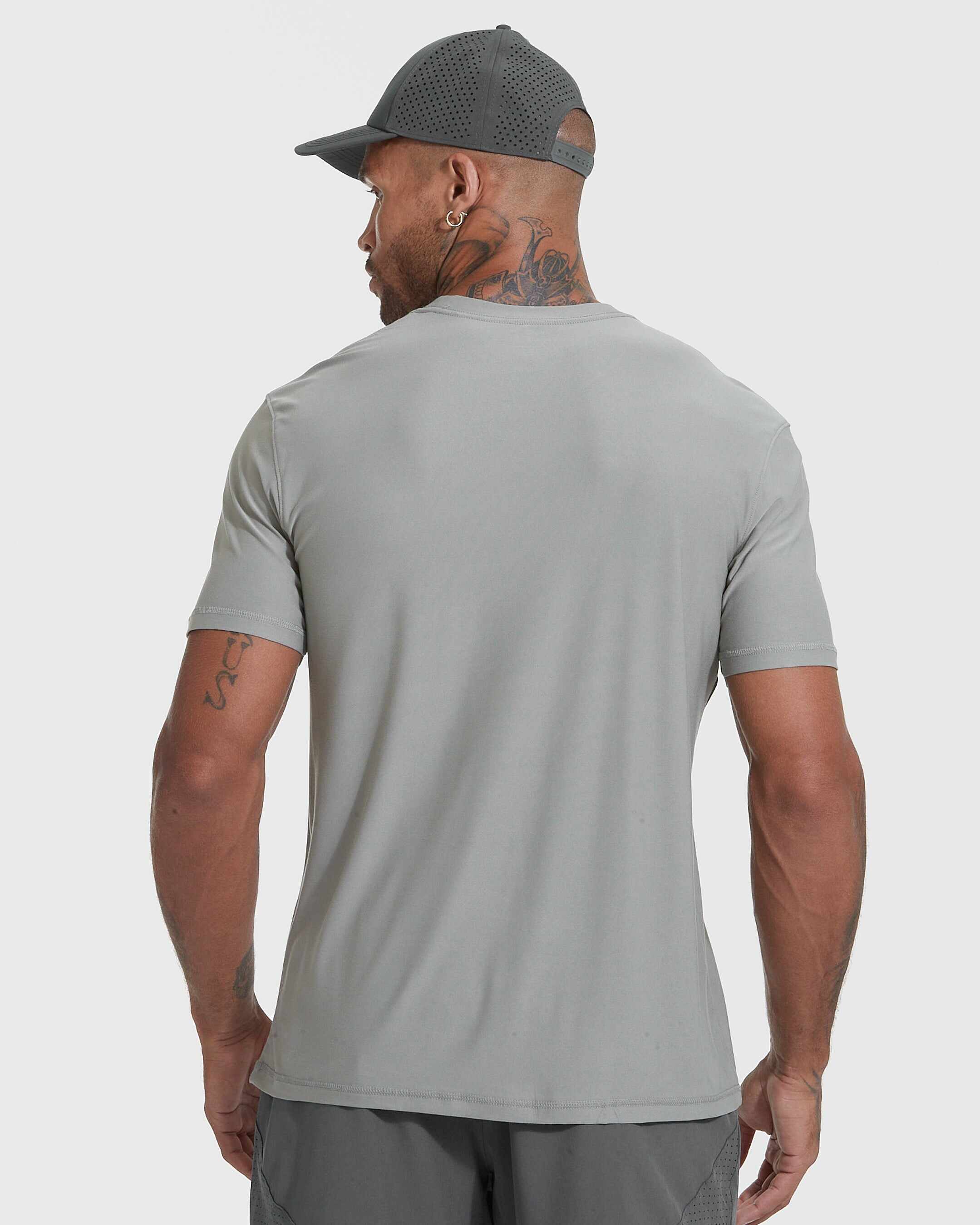 Iron Gray Active Crew Neck Tee