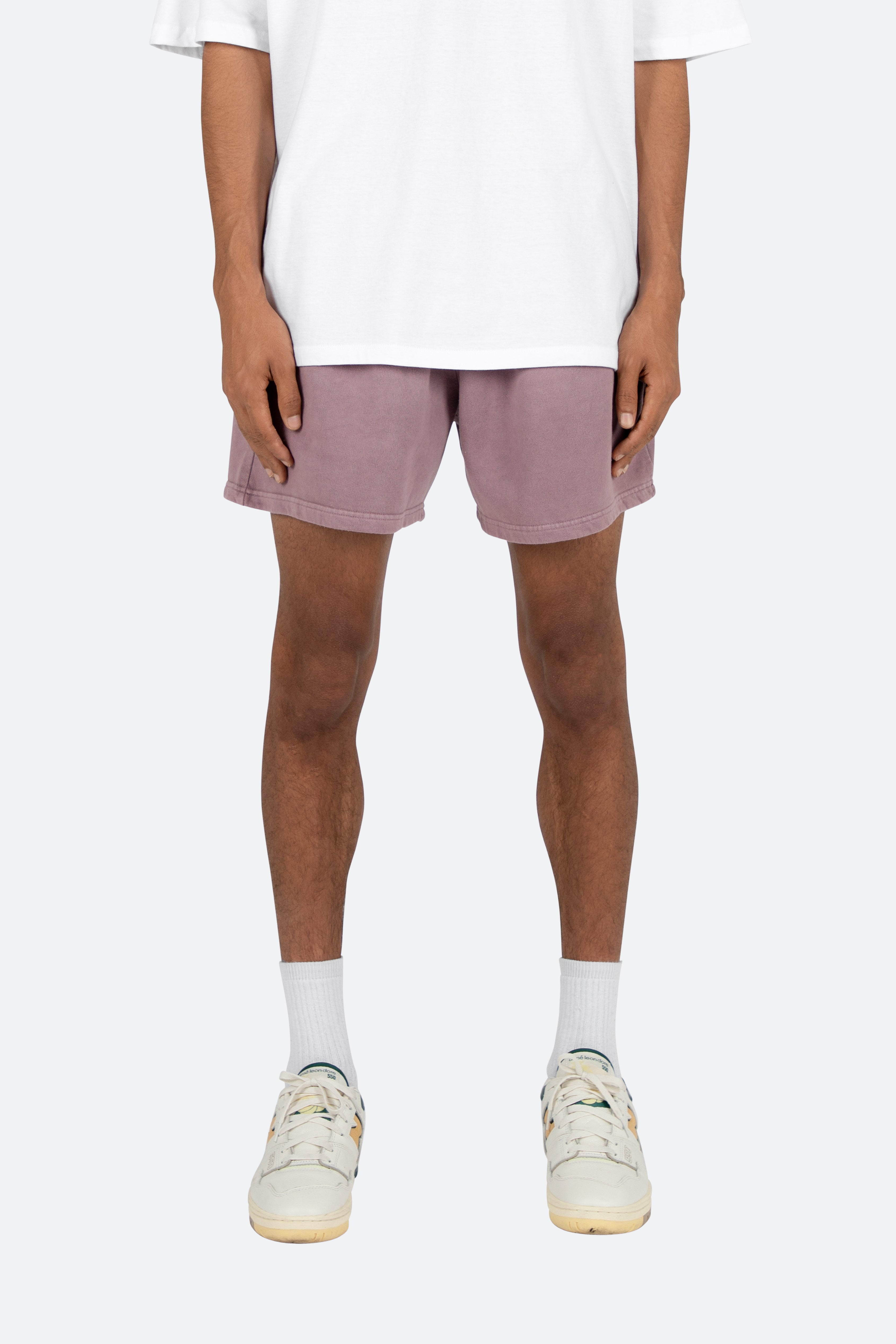 Vintage Washed Sweatshorts - Purple