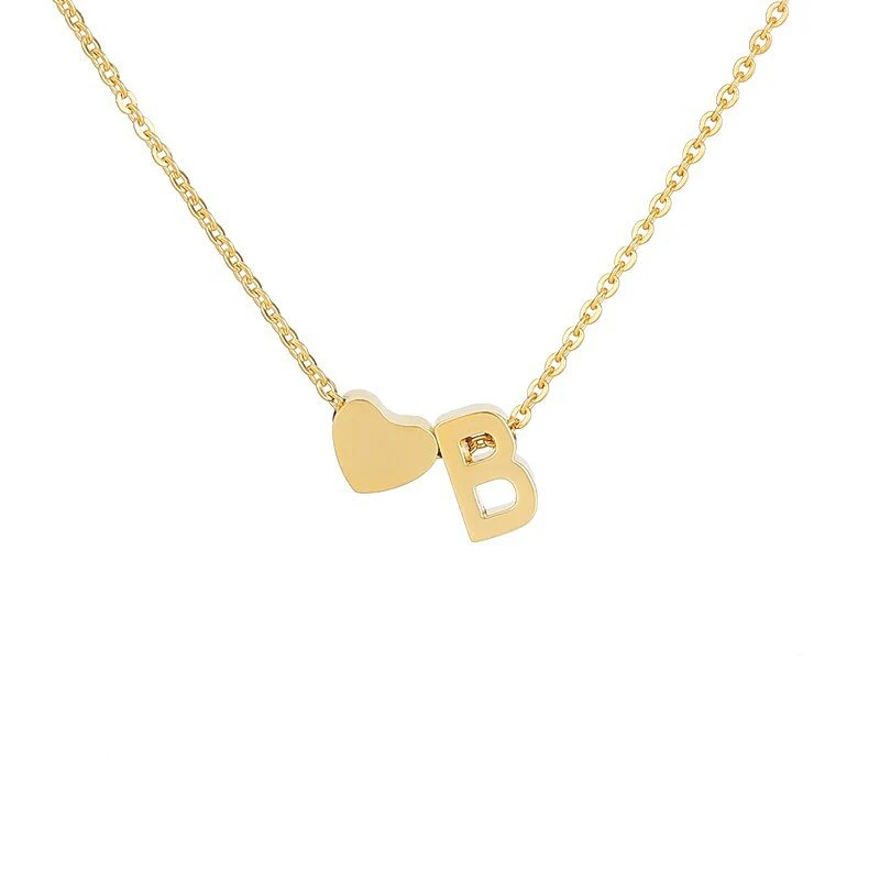 🔥Last Day 69% OFF ✨Personalized Gold Heart A-Z Initial Necklace Jewelry Gift for Her