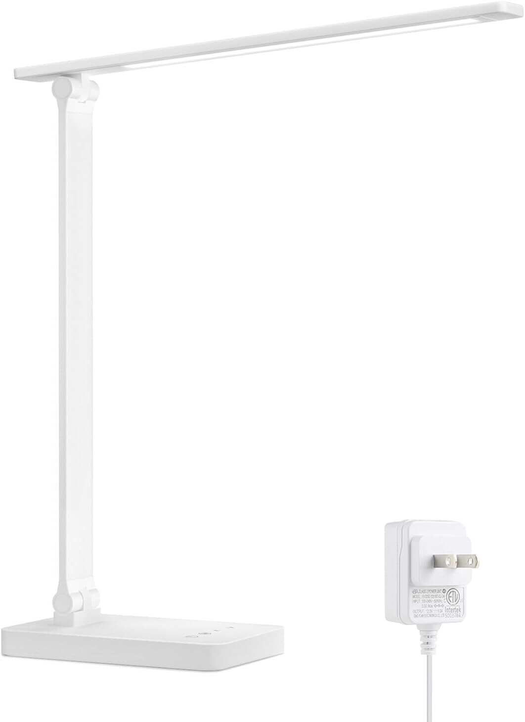 Lepro LED Desk Lamp for Home Office, 9.5W 750LM Metal Touch Control Desk Light, 5 Color Modes 5 Brightness Level, Eye Caring Task Lamp For Reading, Sewing, Crafts, School Supplies, Puzzle Light, Black