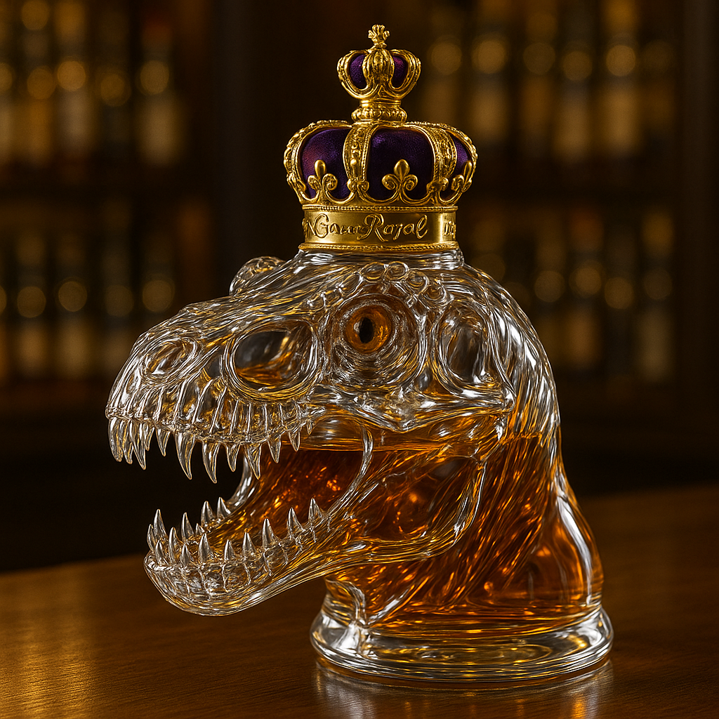 Tyrannosaurus Rex Whiskey Bottle