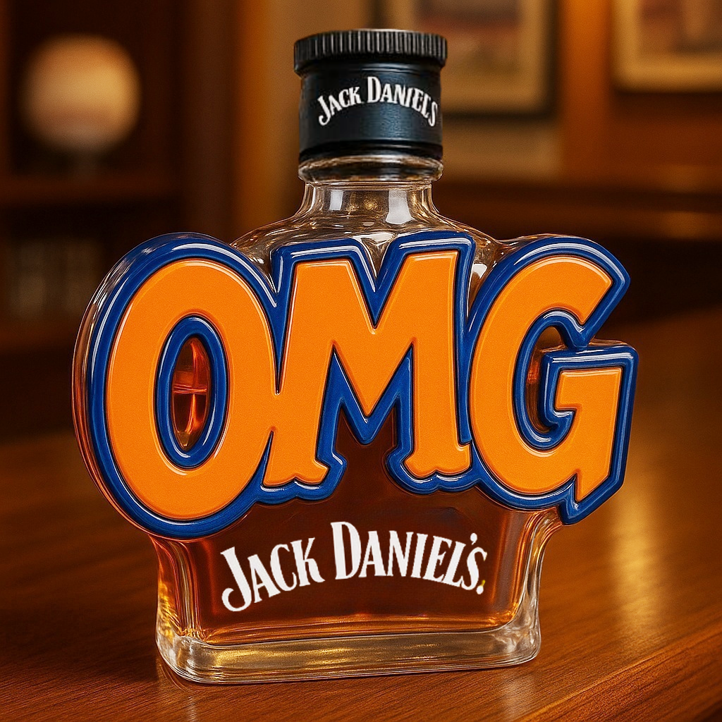 New York Mets OMG Whiskey Bottle