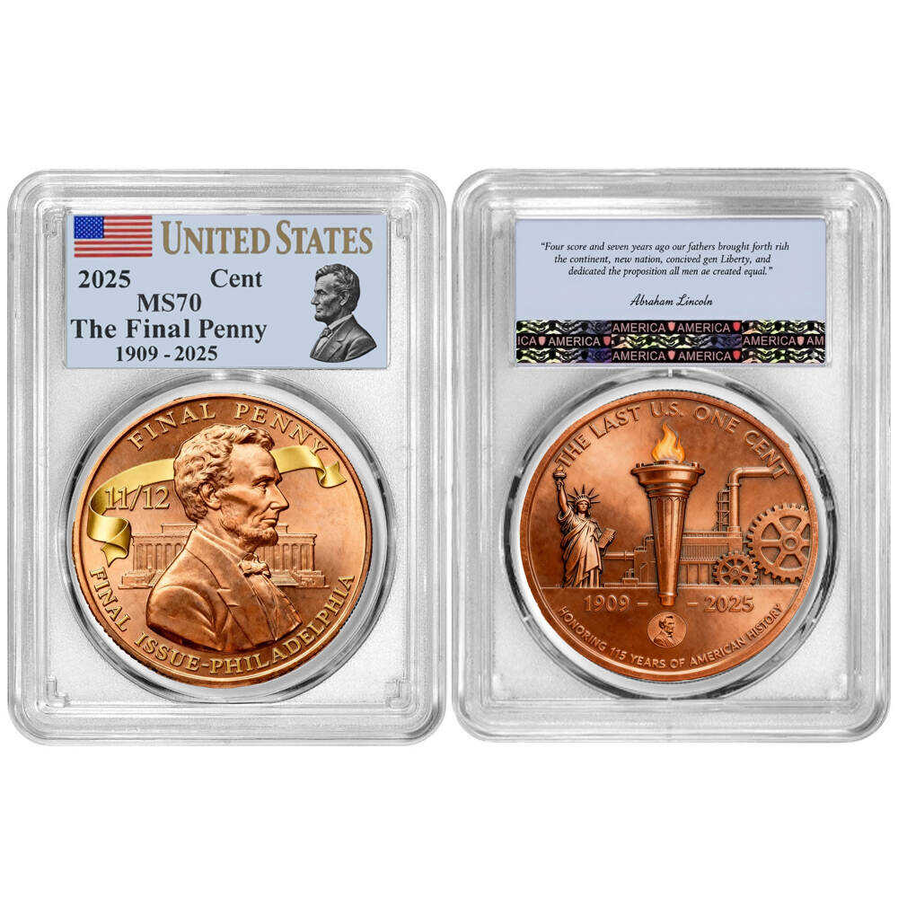 75% OFF! - Limited - Time Offer - Lincoln Final Penny – 11/12 Limited Edition Commemorative Coin