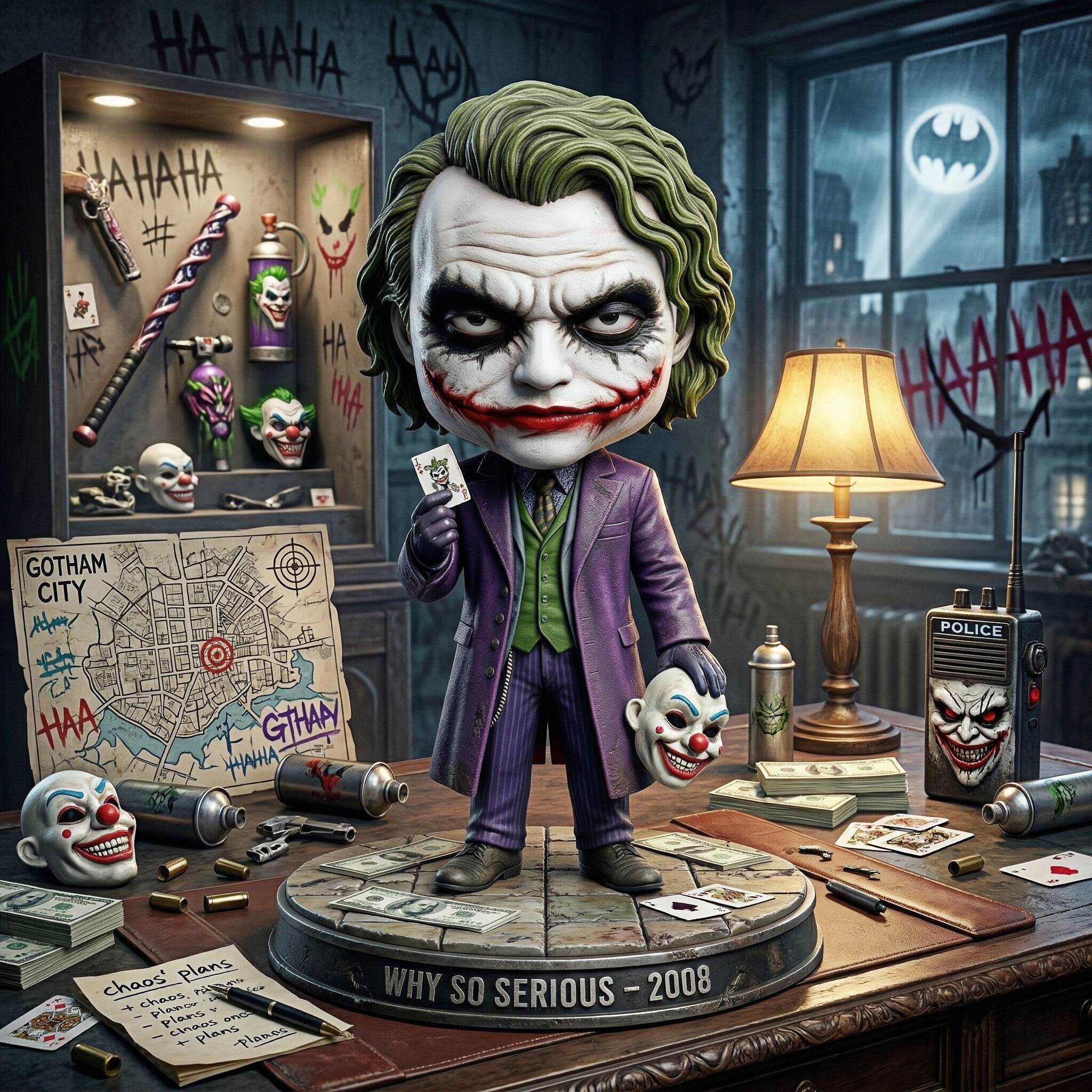Joker “Why So Serious” Chaos Statue – Dark Knight Collector Edition