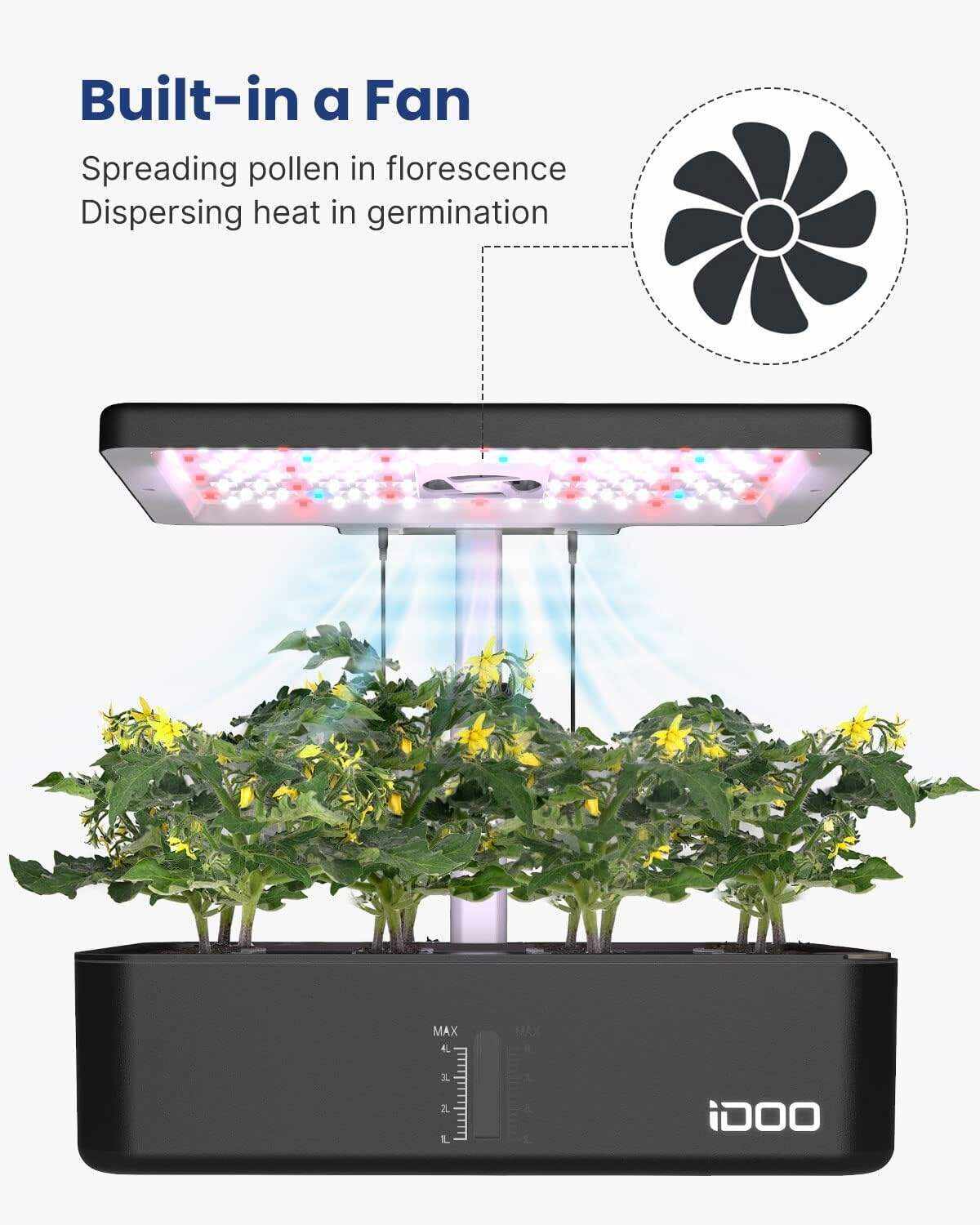 Hydroponics Growing System 12Pods, Indoor Garden with LED Grow Light