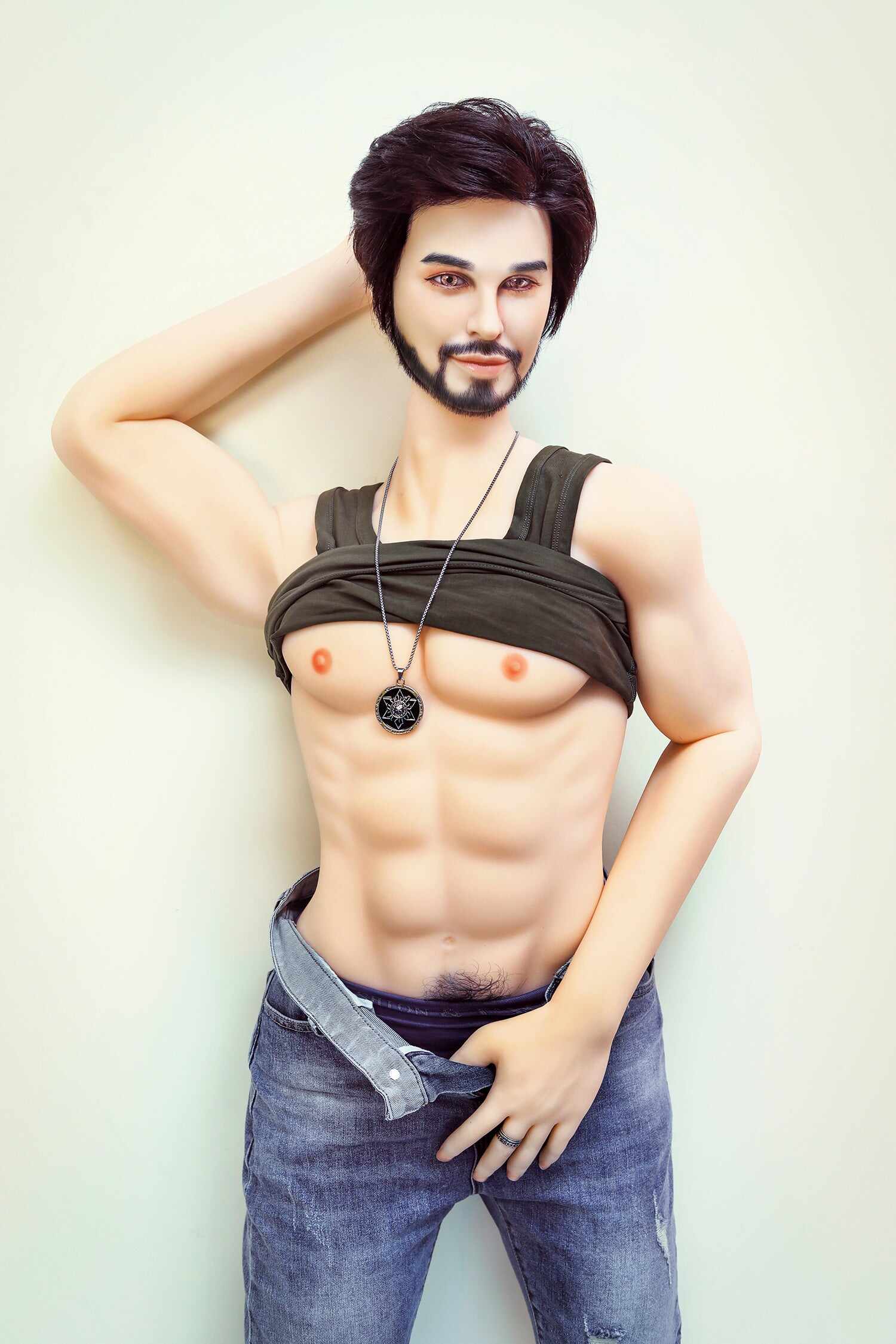 Ambrose 5ft31 / 162cm Silicone Head TPE Body Realistic Hot Male Sex Doll With Abs