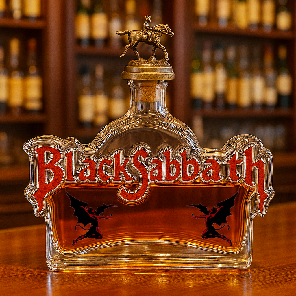 Black Sabbath Whiskey Bottle