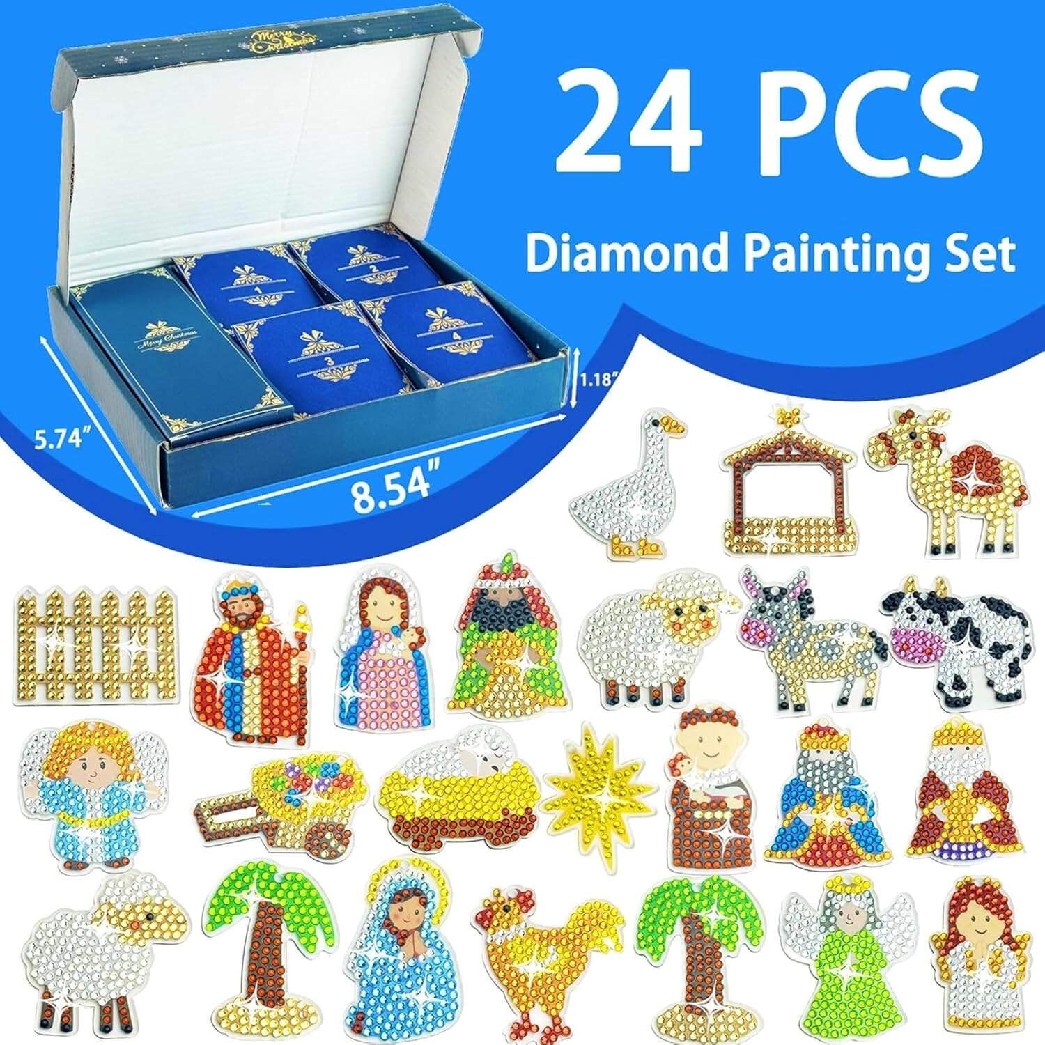 Nativity Advent Calendar Diamond Art Kit