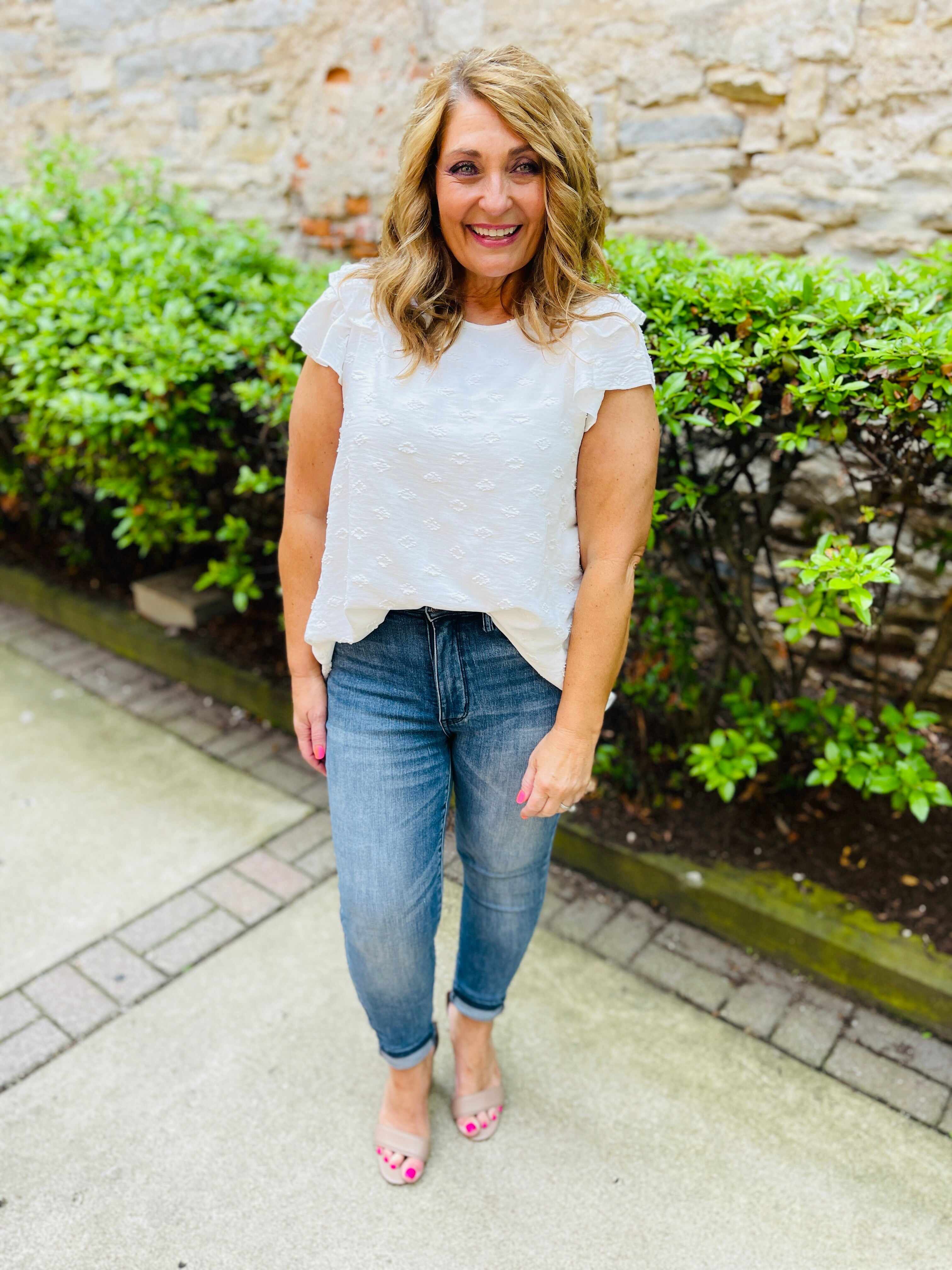Tummy Control Skinny Jeans in Reg/Curvy Total Infatuation Restock