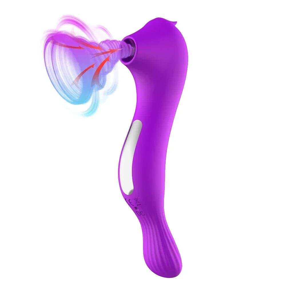 Powerful Sucking Vibrator with Vacuum Suction