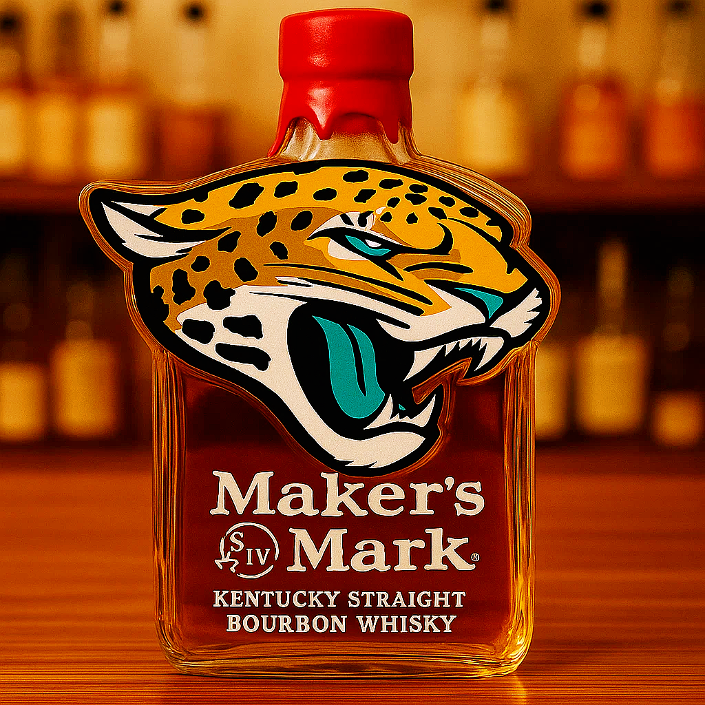 Jacksonville Jaguars Whiskey Bottle