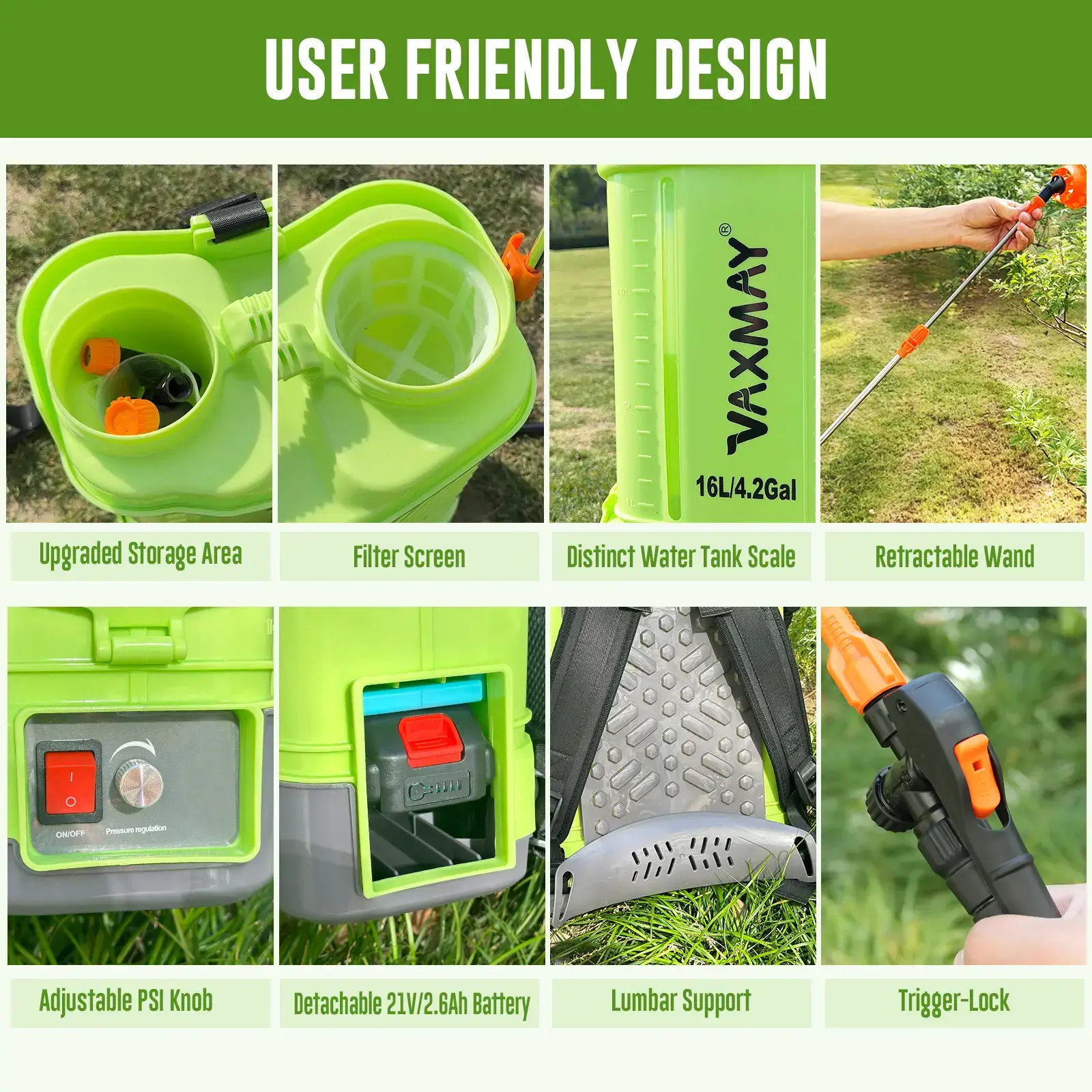 4 Gallon Battery Powered Backpack Sprayer
