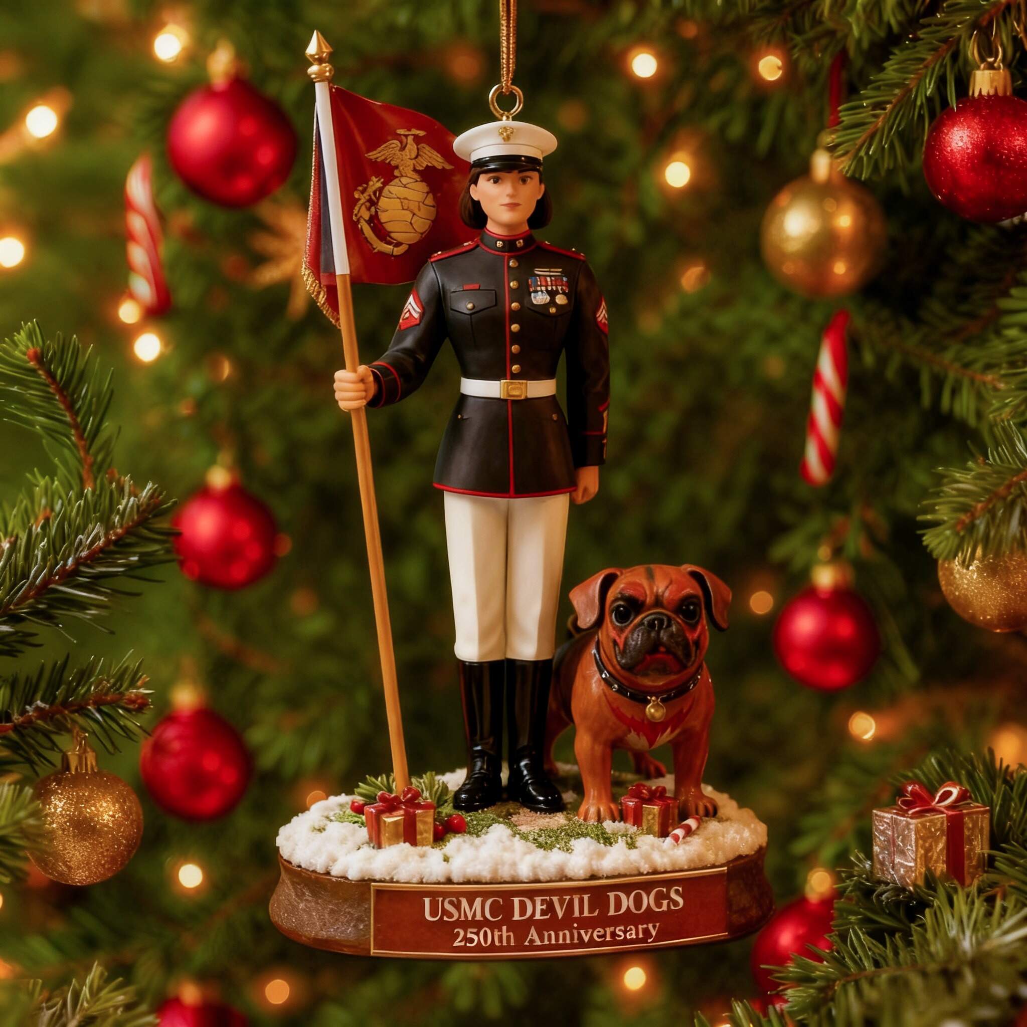 USMC “Devil Dogs” Legacy Christmas Ornament
