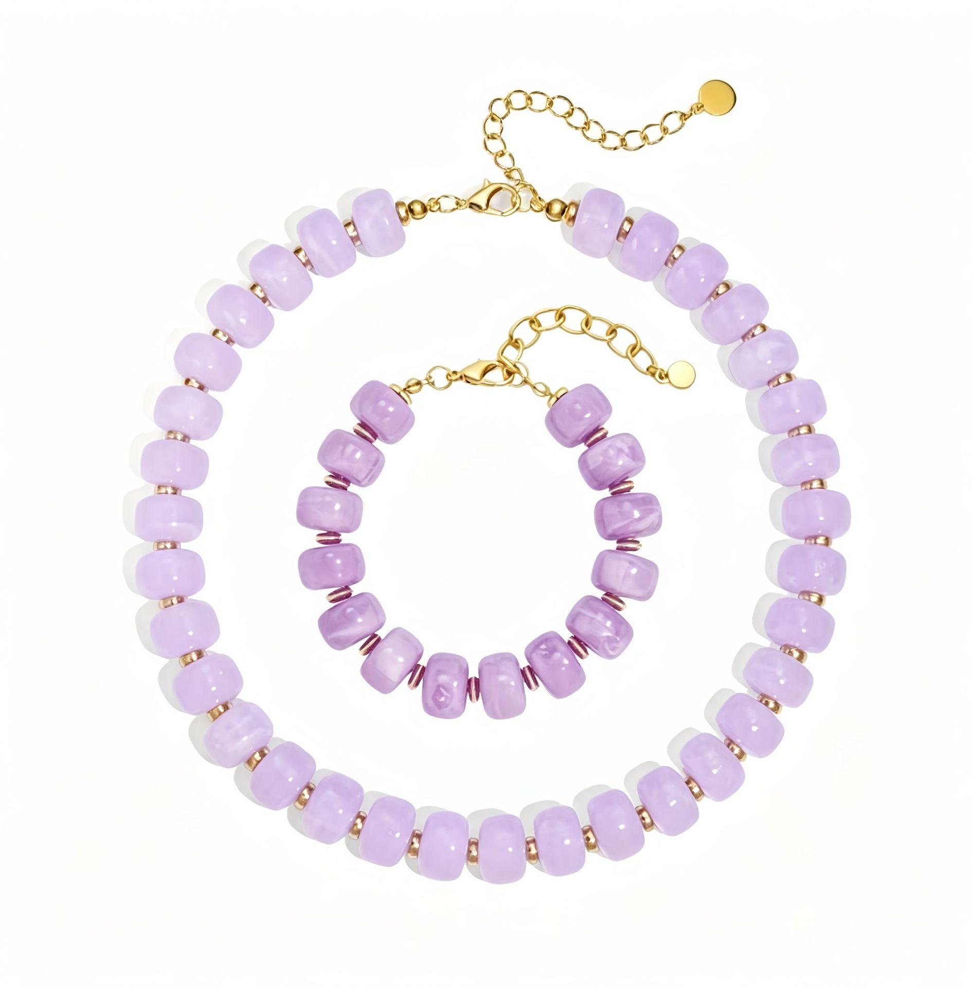 🔥Hot Sale 69% OFF✨Bright Color Dopamine Chunky Beaded Choker, Women Summer Beach Jewelry