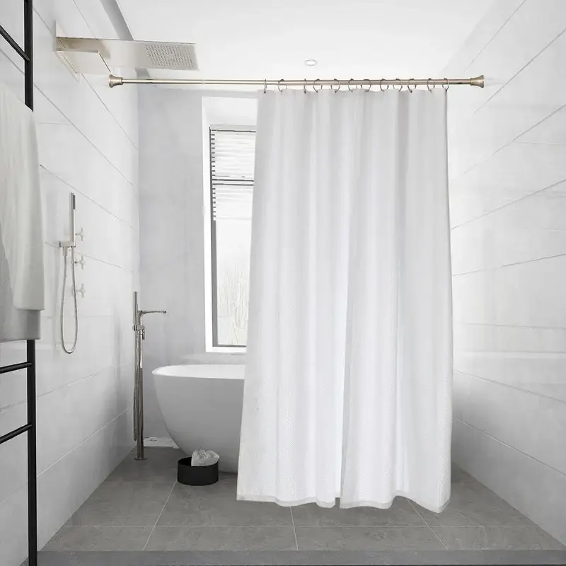 Utopia Alley Adjustable 72-Inch Shower Curtain Tension Rod - Rust-Proof Aluminum with Rubber End Cap, No Drill Installation