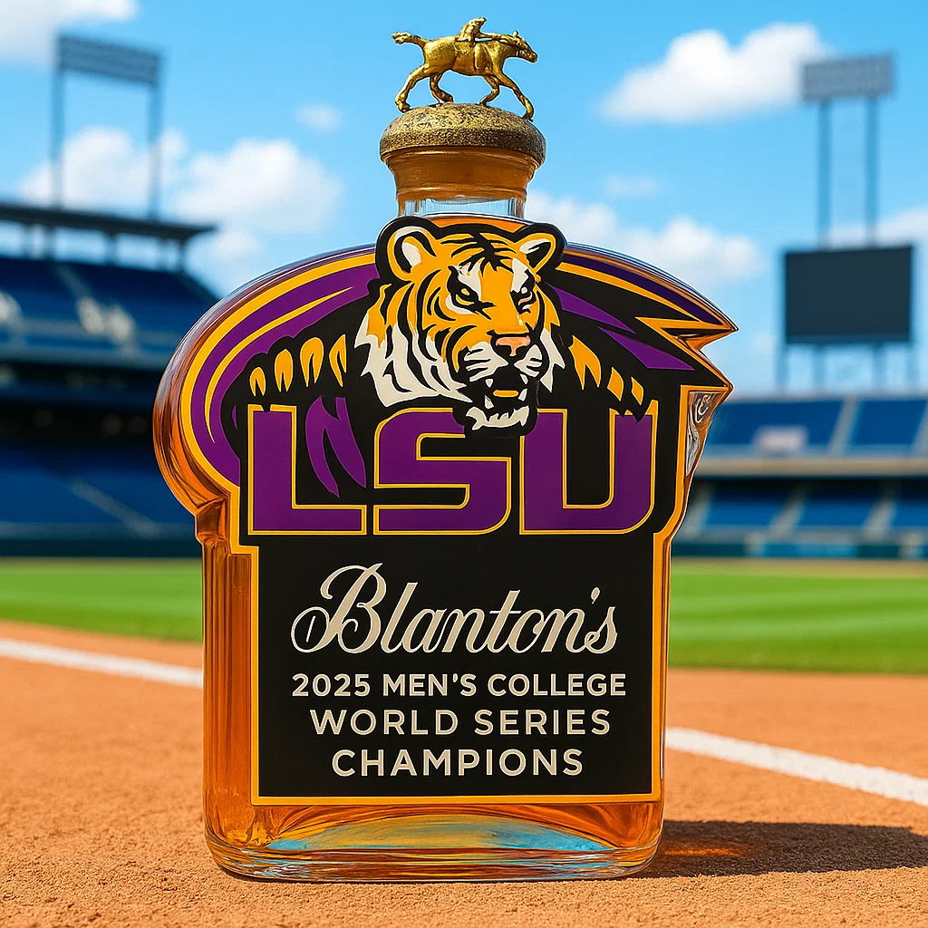 LSU Tigers 2025 Championship Whiskey Bottle