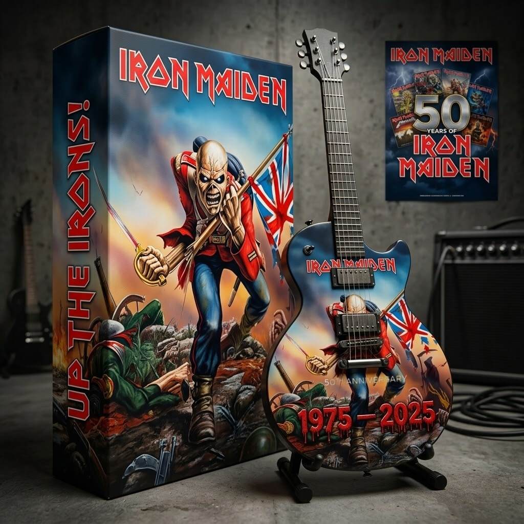 Iron Maiden 50th Anniversary The Trooper Limited Edition Mini Axe