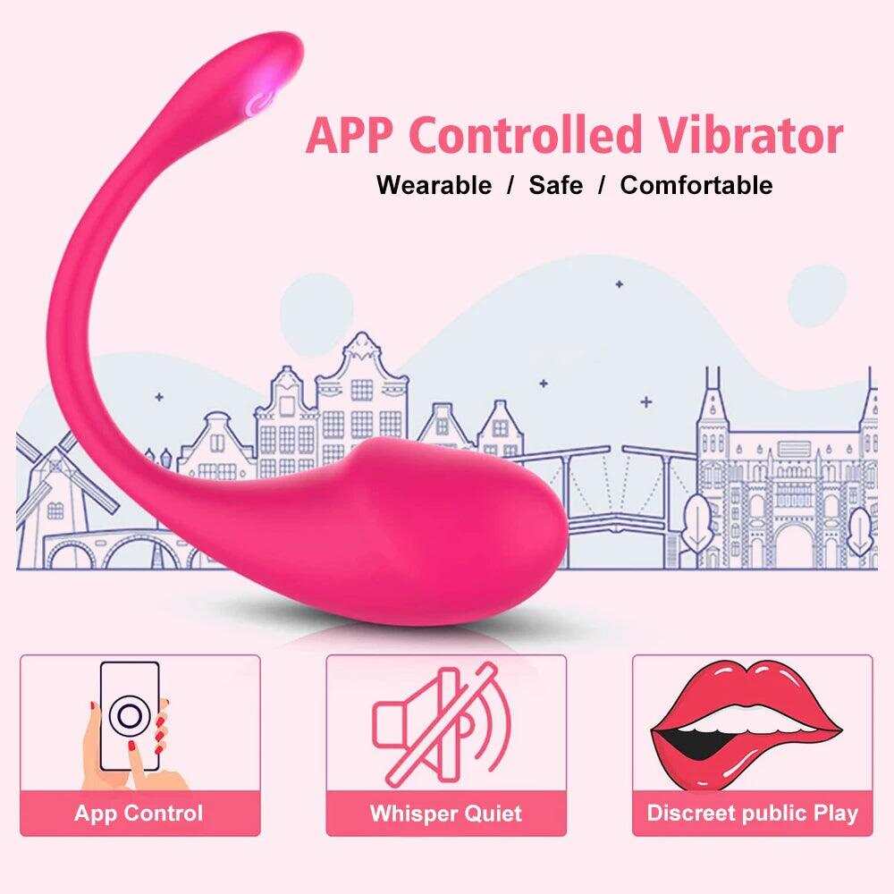 Wireless Bluetooth G-Spot Vibrator – App-Controlled Wearable Clit Egg for Panty Play