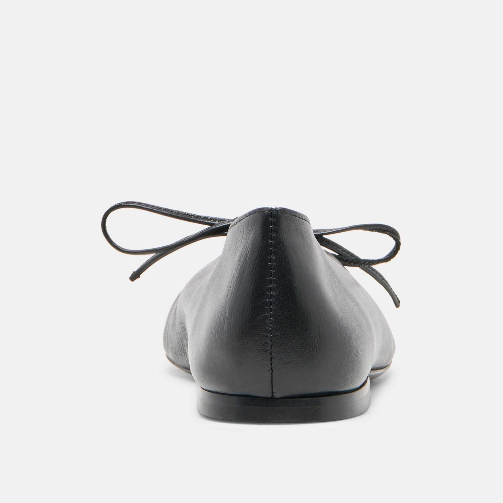 PAZEY BALLET FLATS BLACK LEATHER