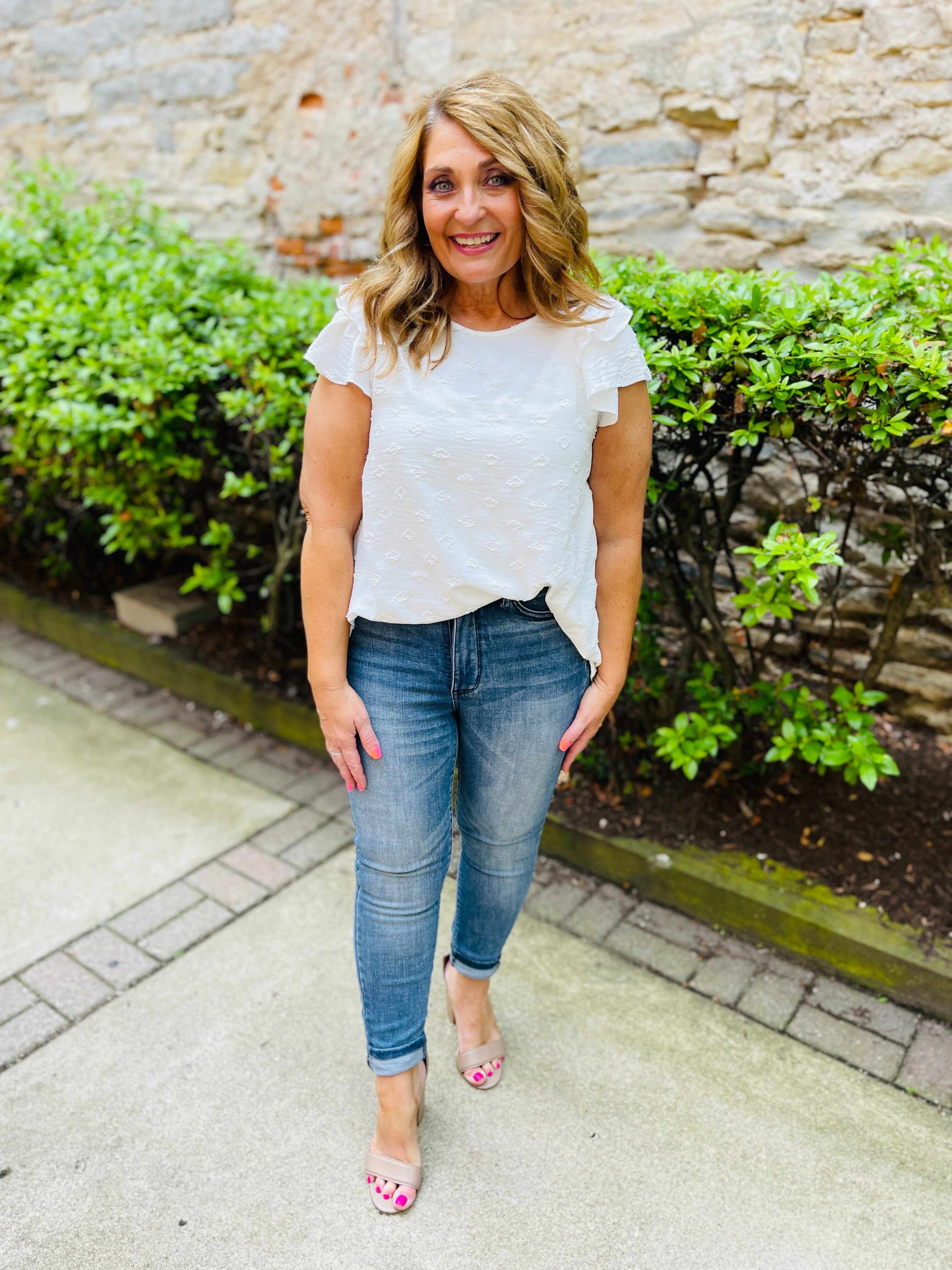 Tummy Control Skinny Jeans in Reg/Curvy Total Infatuation Restock