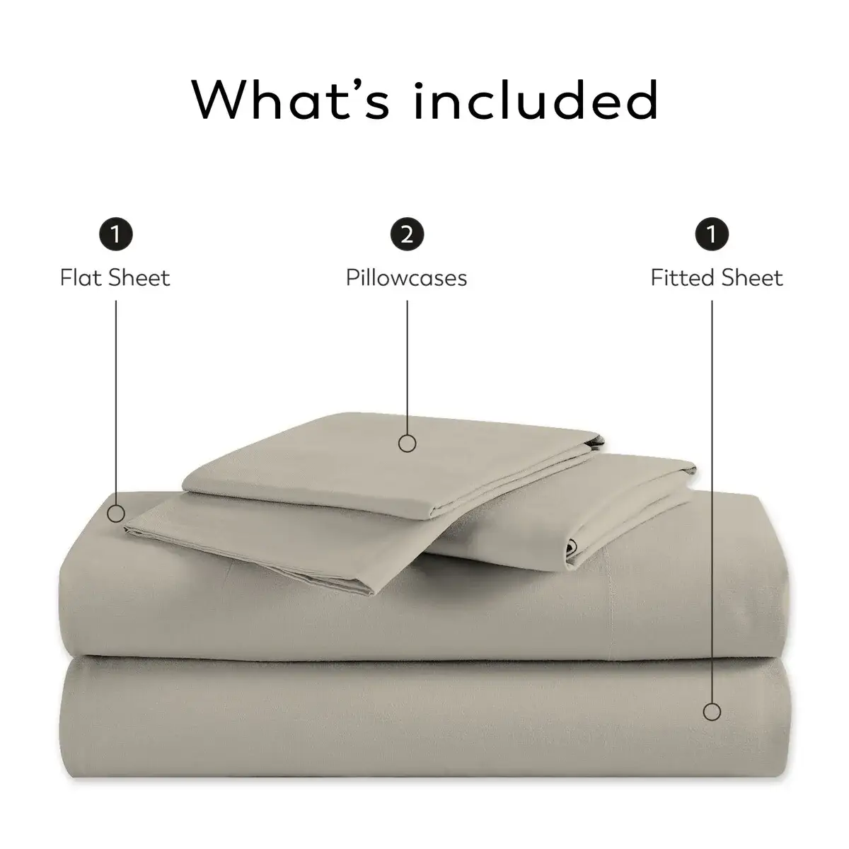 Color Sense 1200TC Premium Cotton-Blend Wrinkle-Resistant Sheet Set