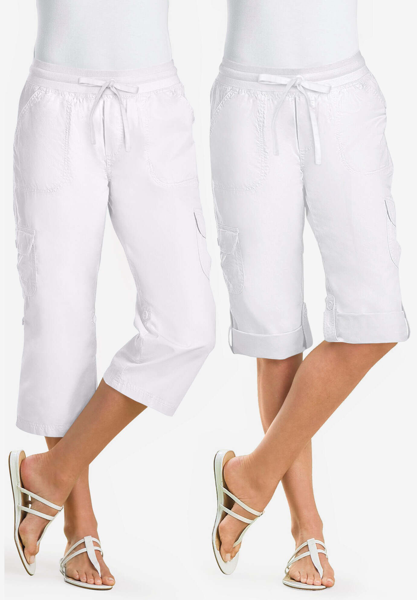 Convertible Length Cargo Capri Pant