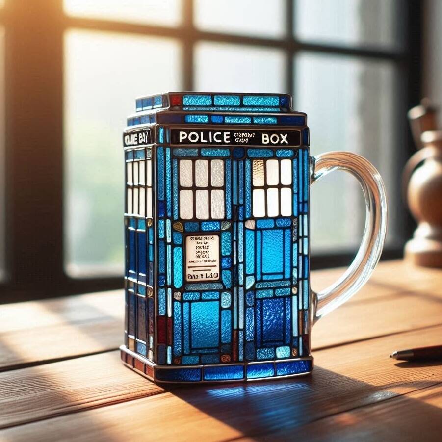 TARDIS Stained Glass Mug