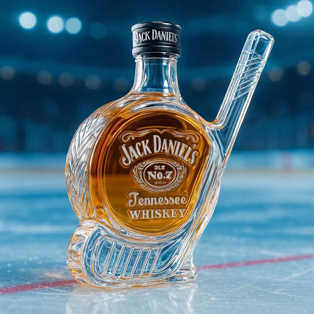 Ice hockey Whisky Bottle