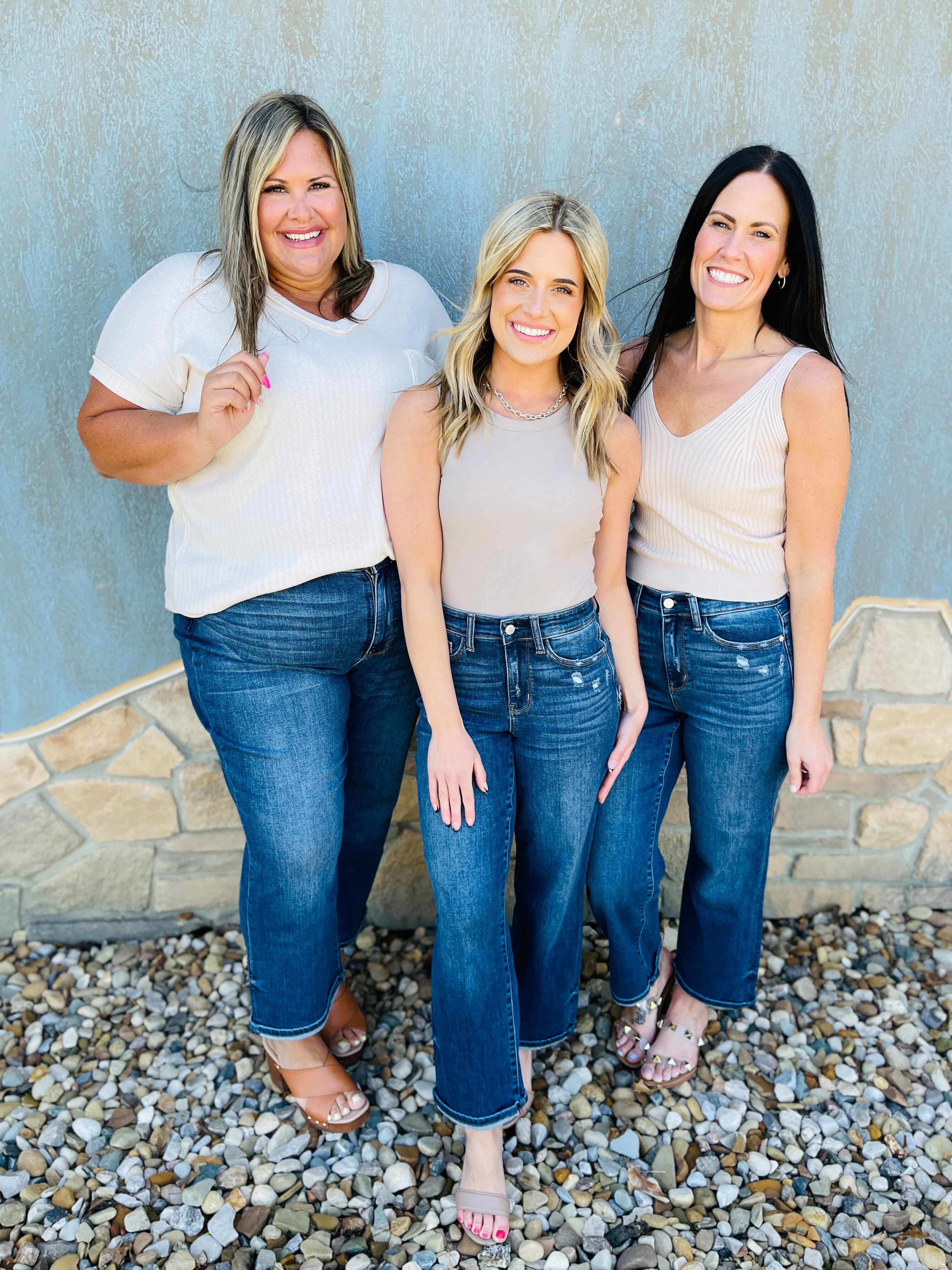 REG/CURVY No Bad Days Cropped Wide Leg Jeans