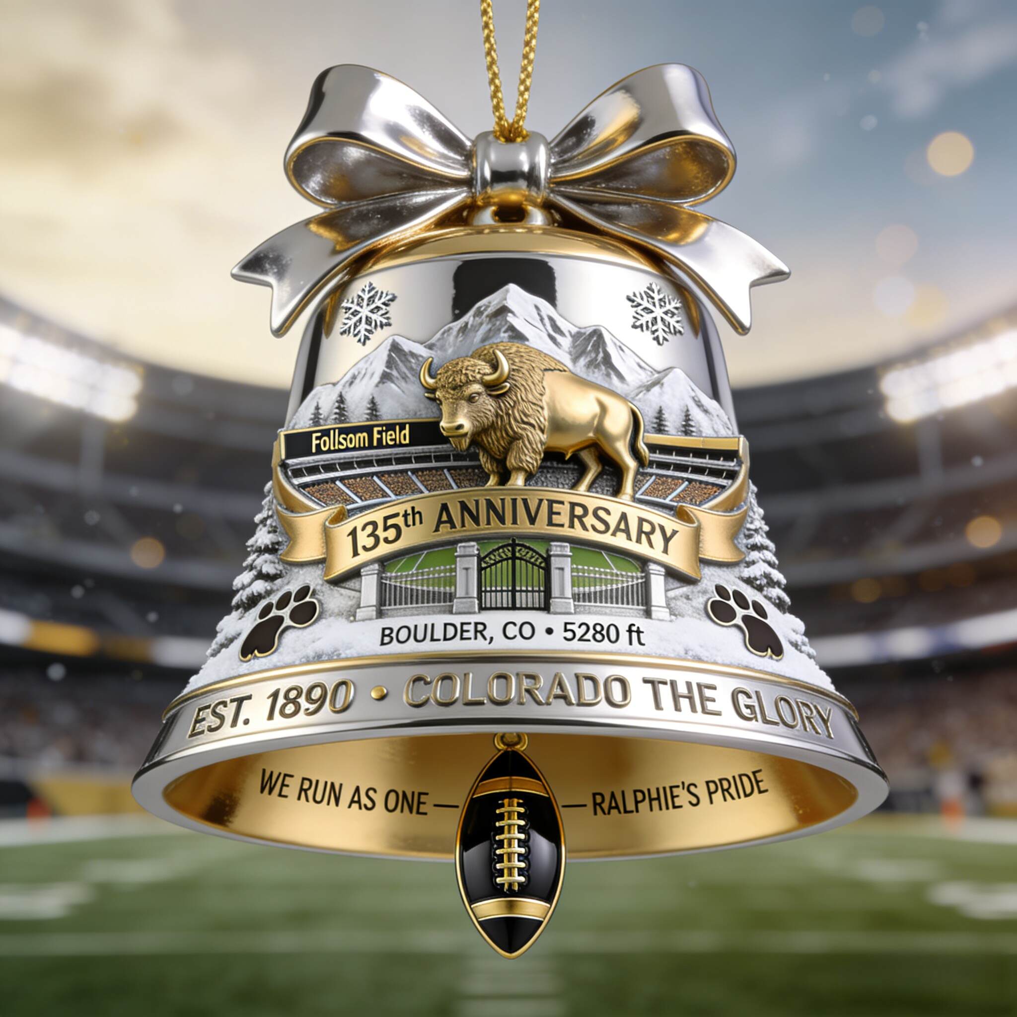Folsom Legacy • 135th Anniversary Bell Ornament