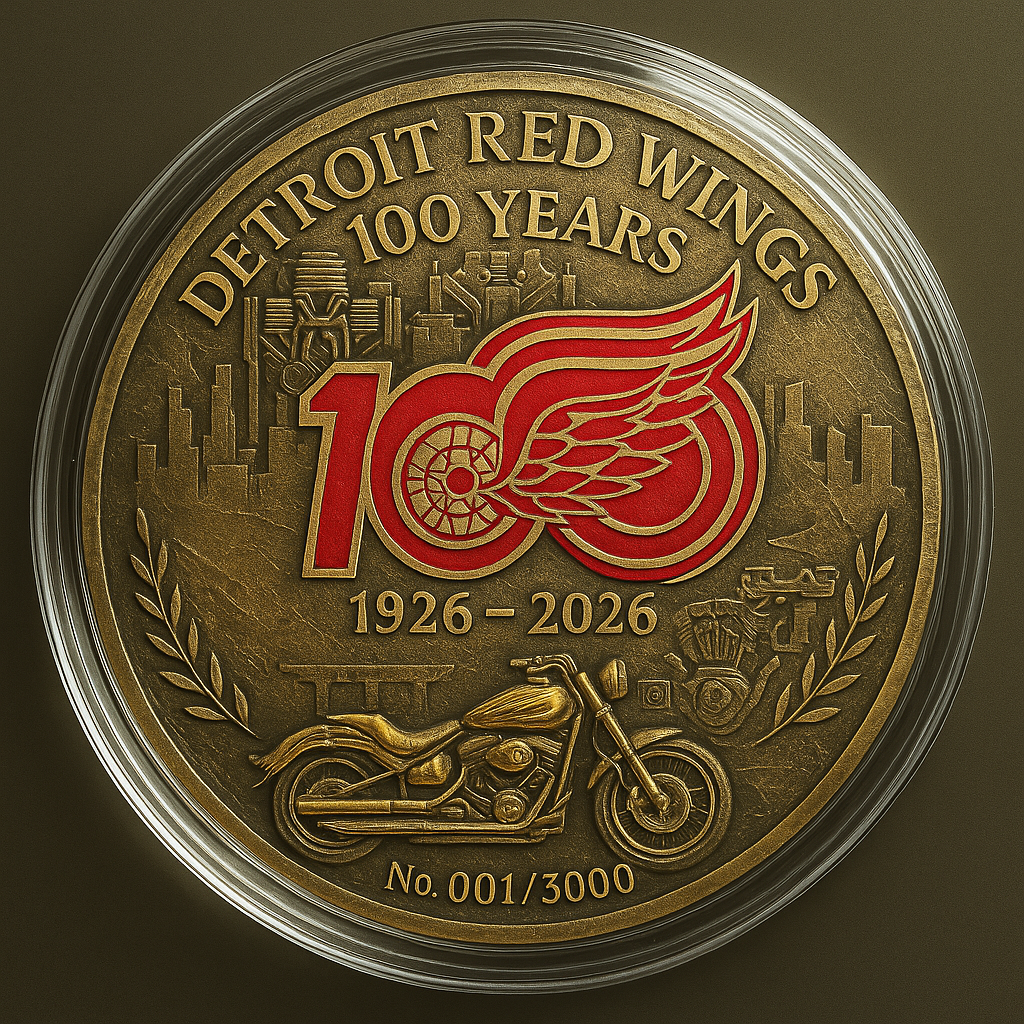 Motor City Pride · Detroit Red Wings Centennial Coin (1926–2026)