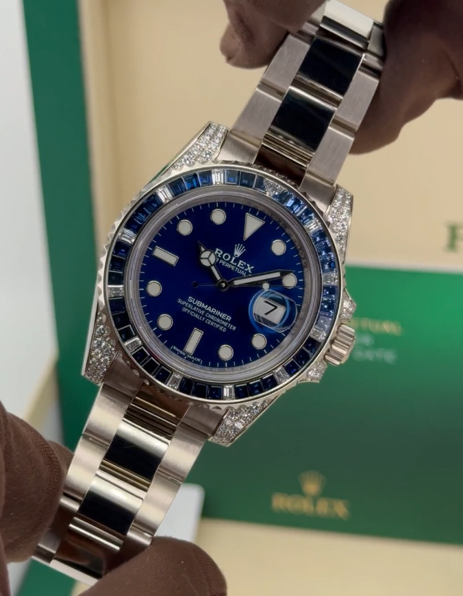 2020 Rolex Submariner 40mm 116659SABR White Gold Blue Dial