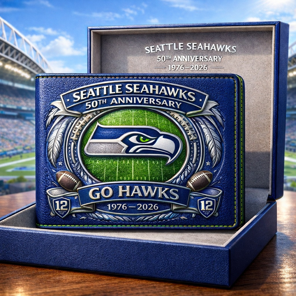 Seattle Seahawks 50th Anniversary Commemorative Wallet