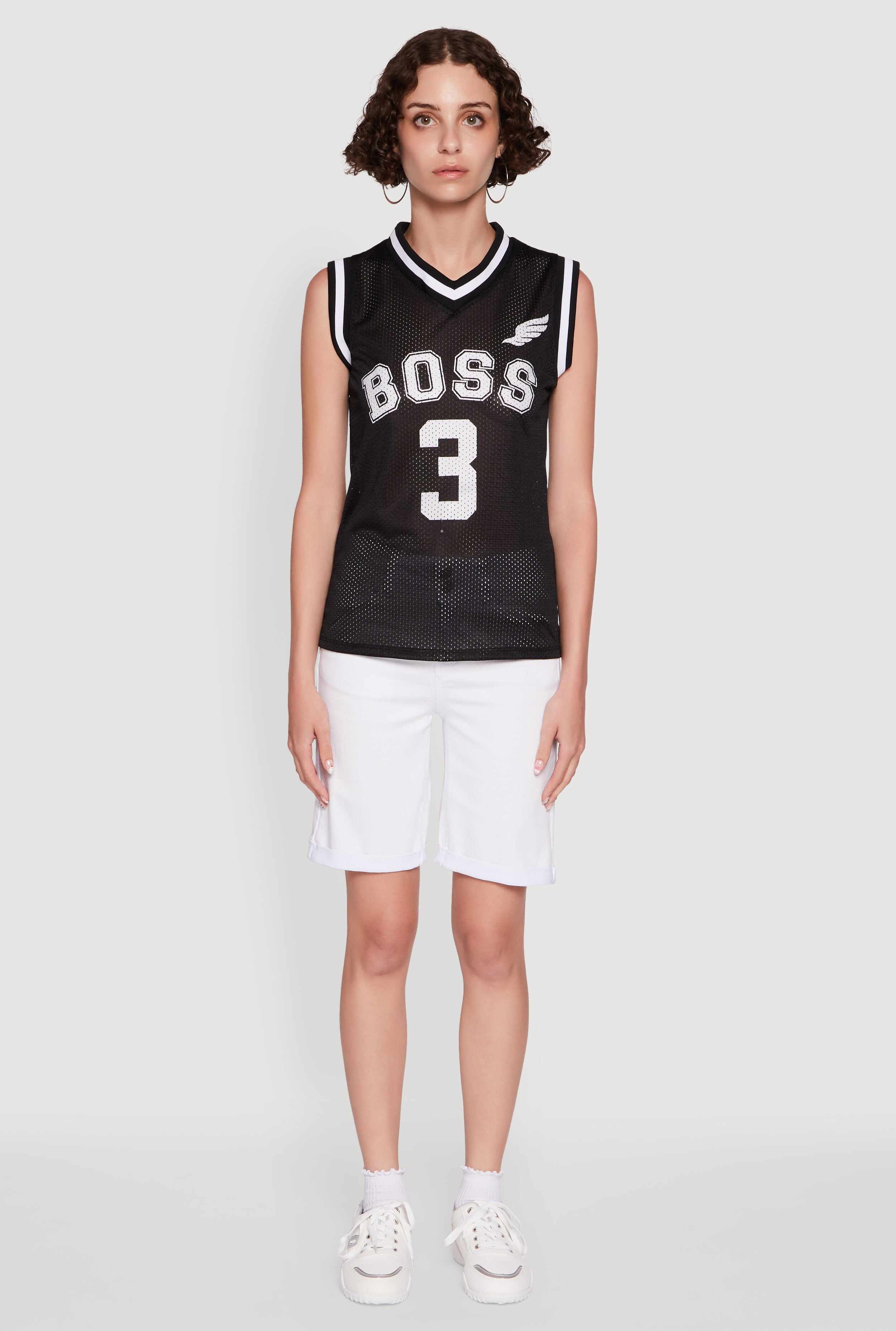 Sleeveless V-Neck Boss 3 Graphic Jersey