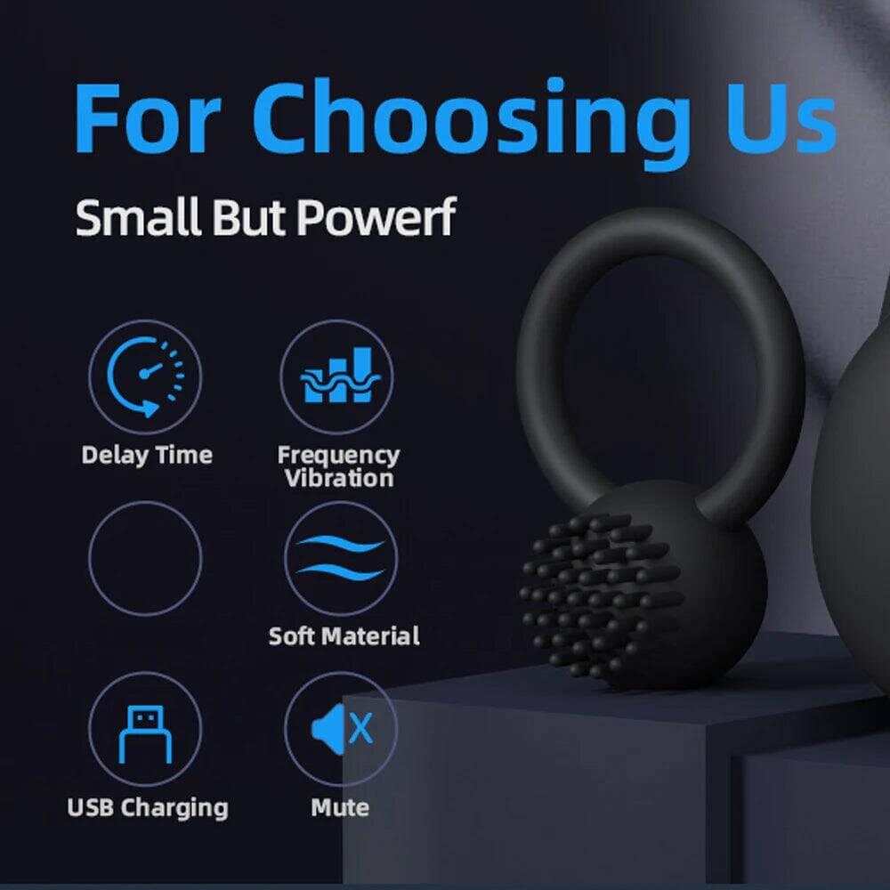 10 Frequency Vibrator Cockring Penis Cock Ring on for Man Delay Ejaculation Sex Toys for Men Couple Rings Penisring Toy for male