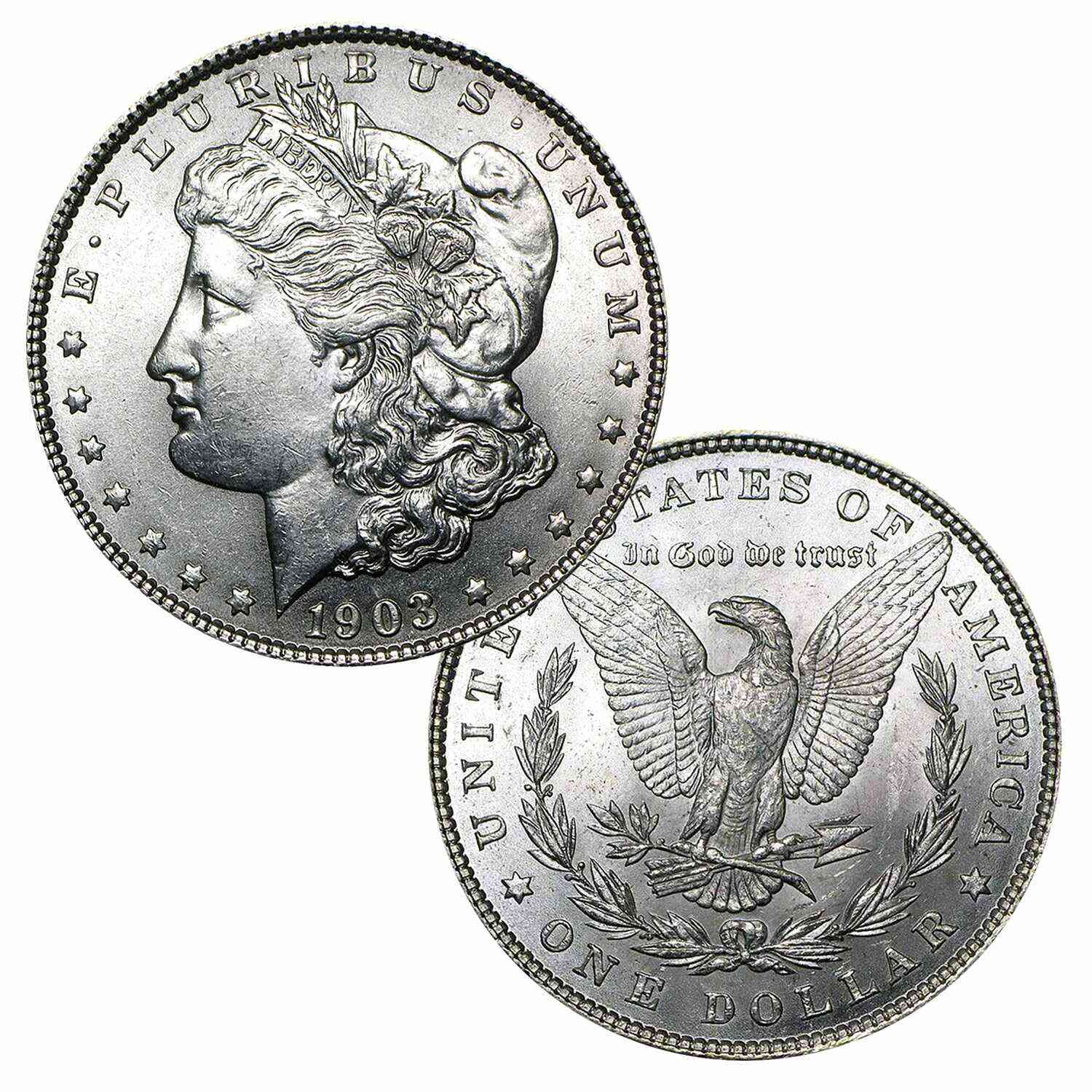 1903 P Morgan Commemorative Silver Dollar Brilliant Uncirculated (BU)