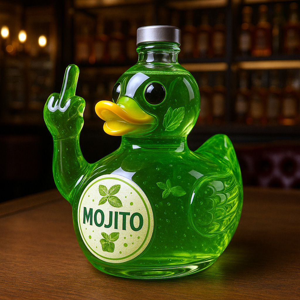 Funny Cocktail Duck Bottle