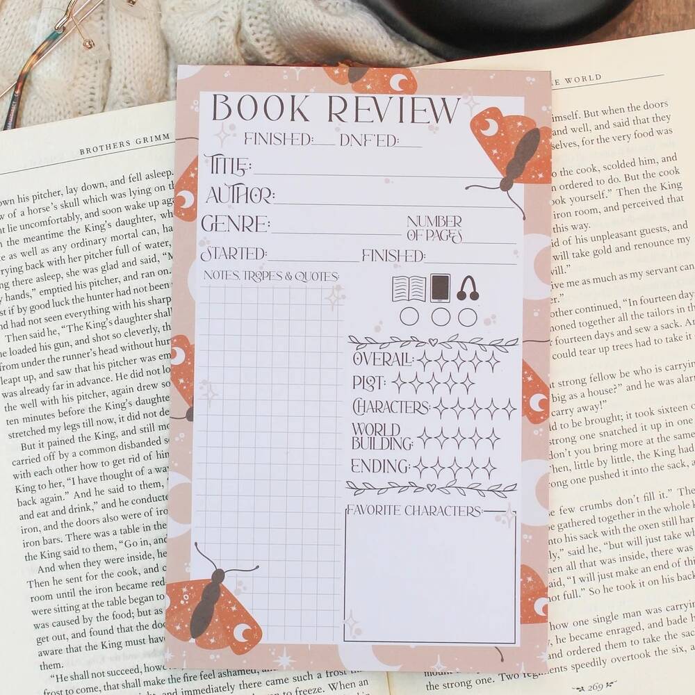 📝Book Review Notepad | Reviewing Reading in a New Way