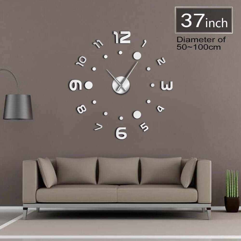 New Real Special Watch Quartz Wall Clocks 3D Acrylic DIY Wall Art Giant Clock Design Luxury Large Decorative Clocks Duvar Saati