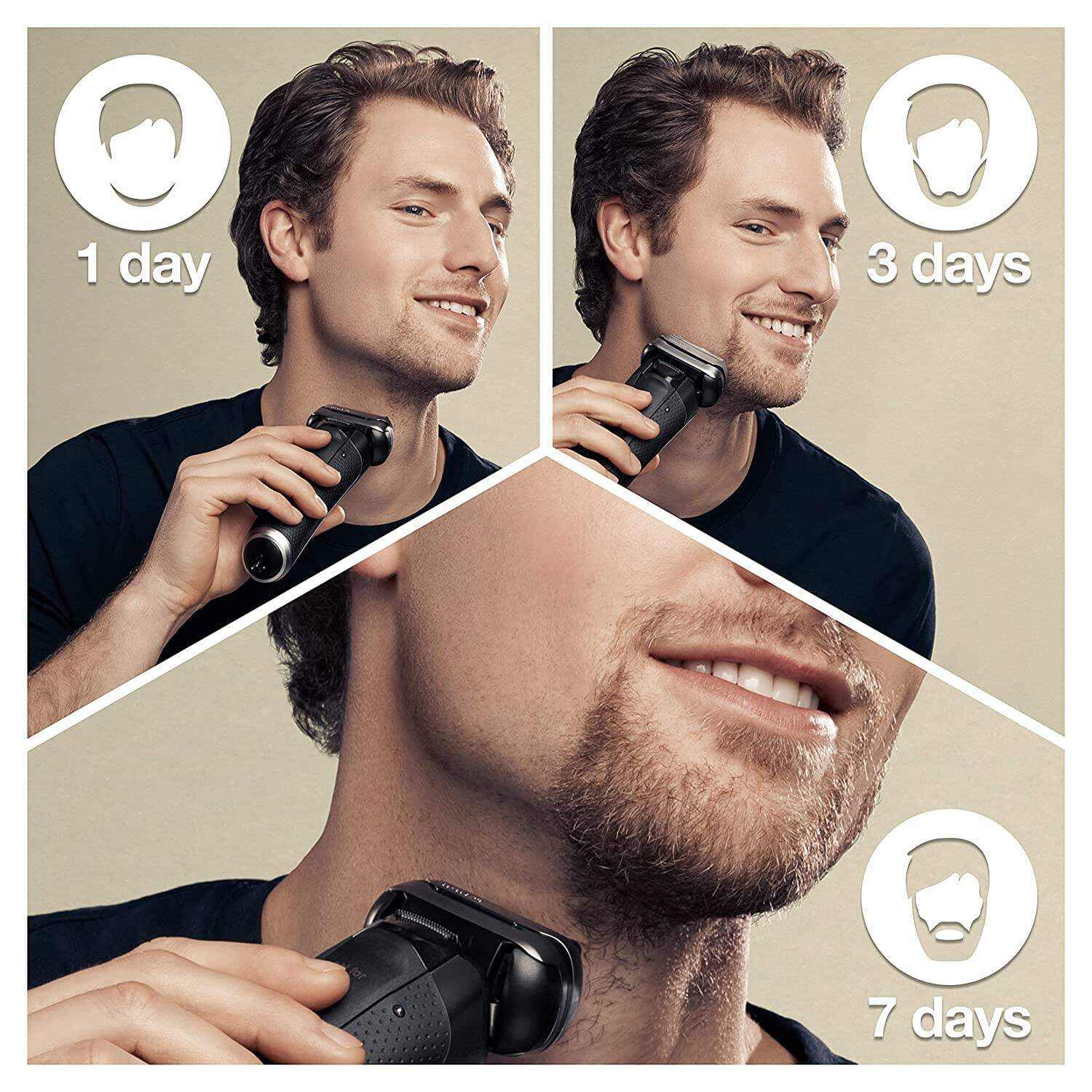 Braun Electric Razor,Waterproof Foil Shaver for Men,Series 9 Pro 9460cc,Wet & Dry Shave,With ProLift Beard Trimmer for Grooming,5-in-1 Cleaning & Charging SmartCare Center Included,Atelier Black