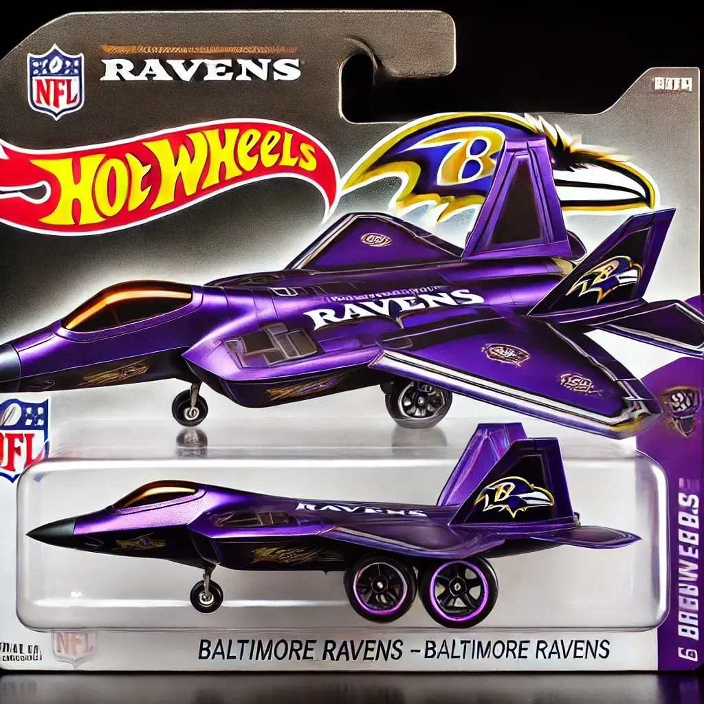 Hot Wheels x NFL F-22 Fighter