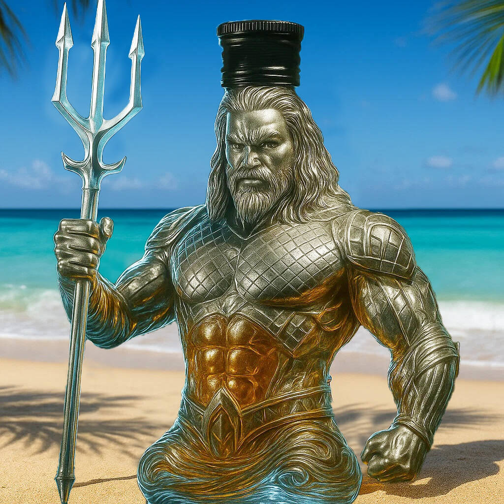 Aquaman Whisky Bottle