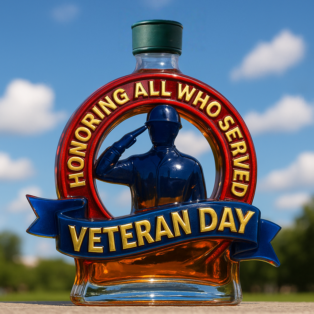 Veterans Day Commemorative Whiskey Bottle
